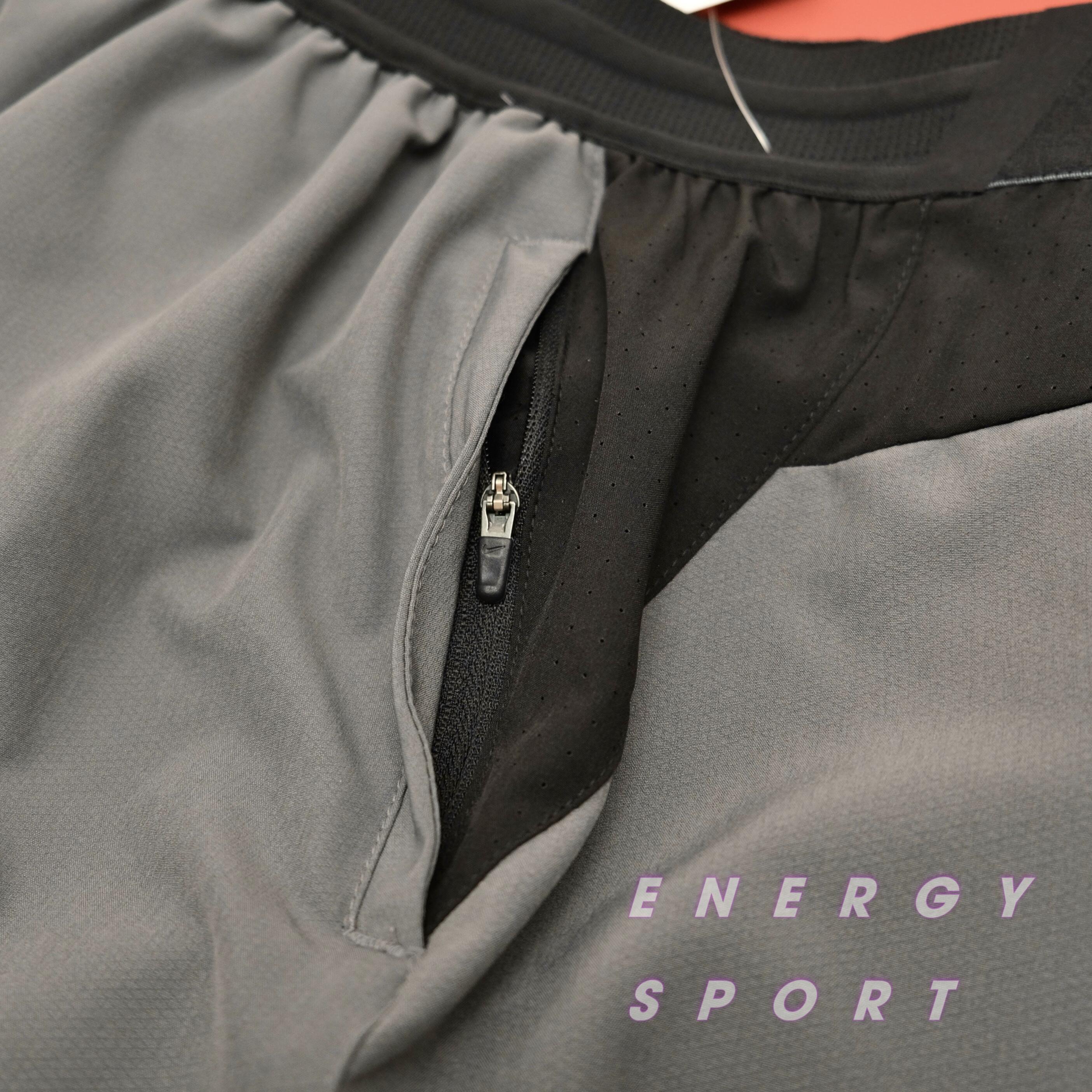 Quần Short Thể Thao Nam Nike Men's Pro Full Zip - Xám