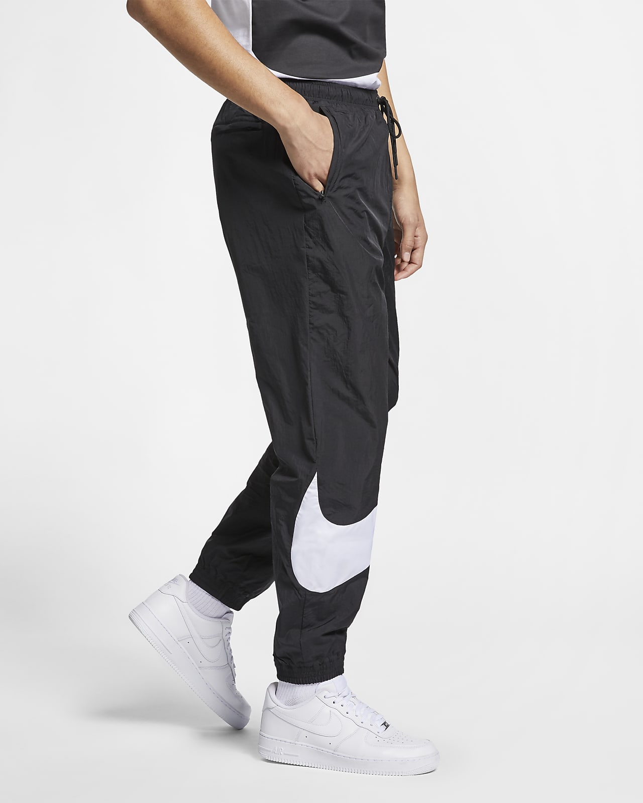Quần Dài Thể Thao Unisex Nam Nữ NK Sportswear Woven Pant Black - AR9895-010