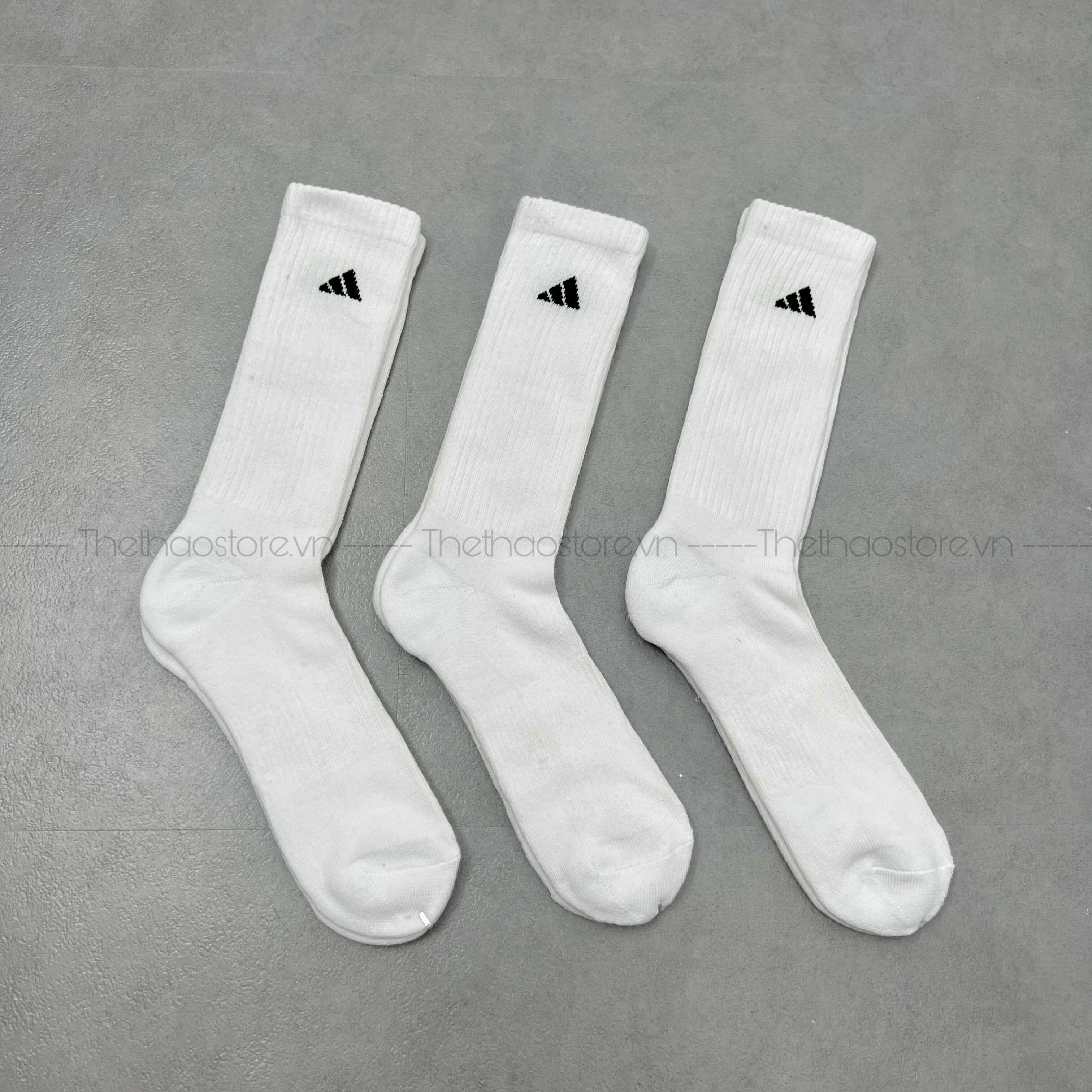 Vớ/ Tất Adidas Cổ Cao Athletic Cushioned Crew Socks (2 Màu Trắng - Đen)