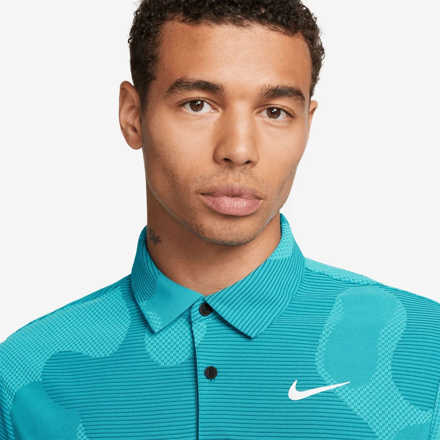 Áo Thun Polo Thể Thao Nam Nike Dri-FIT ADV Tour Camo Golf - Xanh