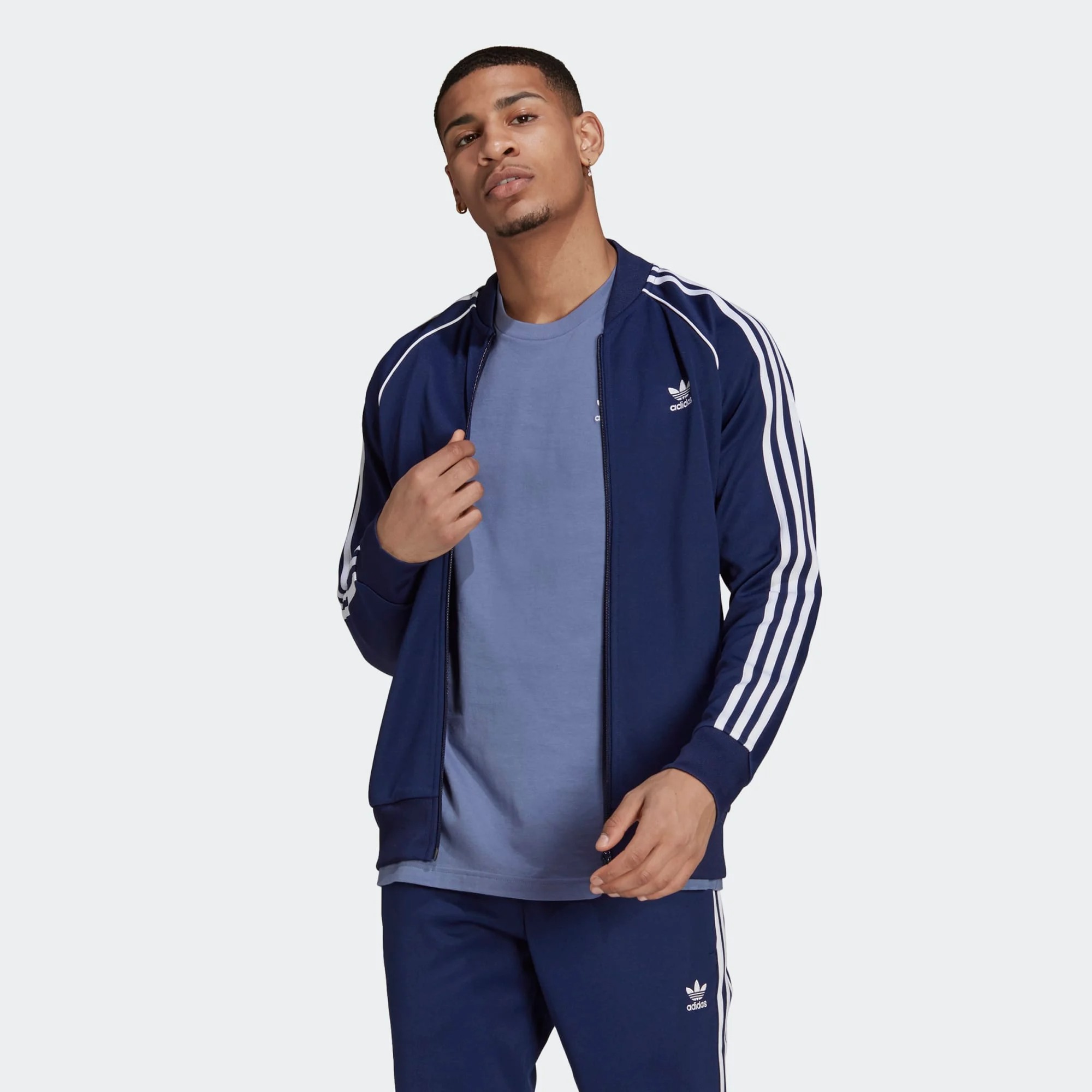 Áo Khoác Thể Thao Adidas Adicolor Classic Primeblue SST Jacket - HK7340 - Màu Xanh Navy