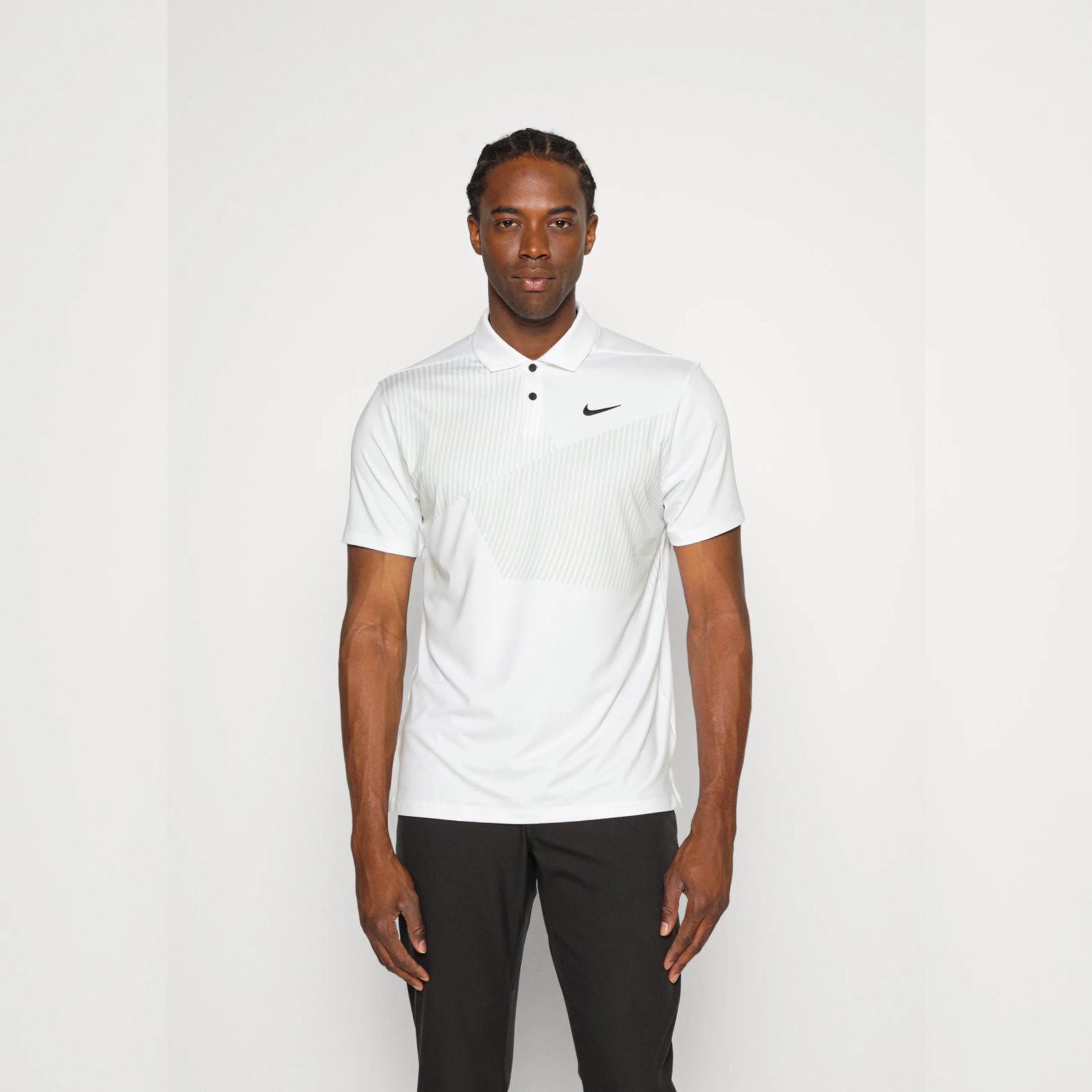 Áo Thun Polo Nam Nike Dri-Fit Vapor Print Golf - Trắng