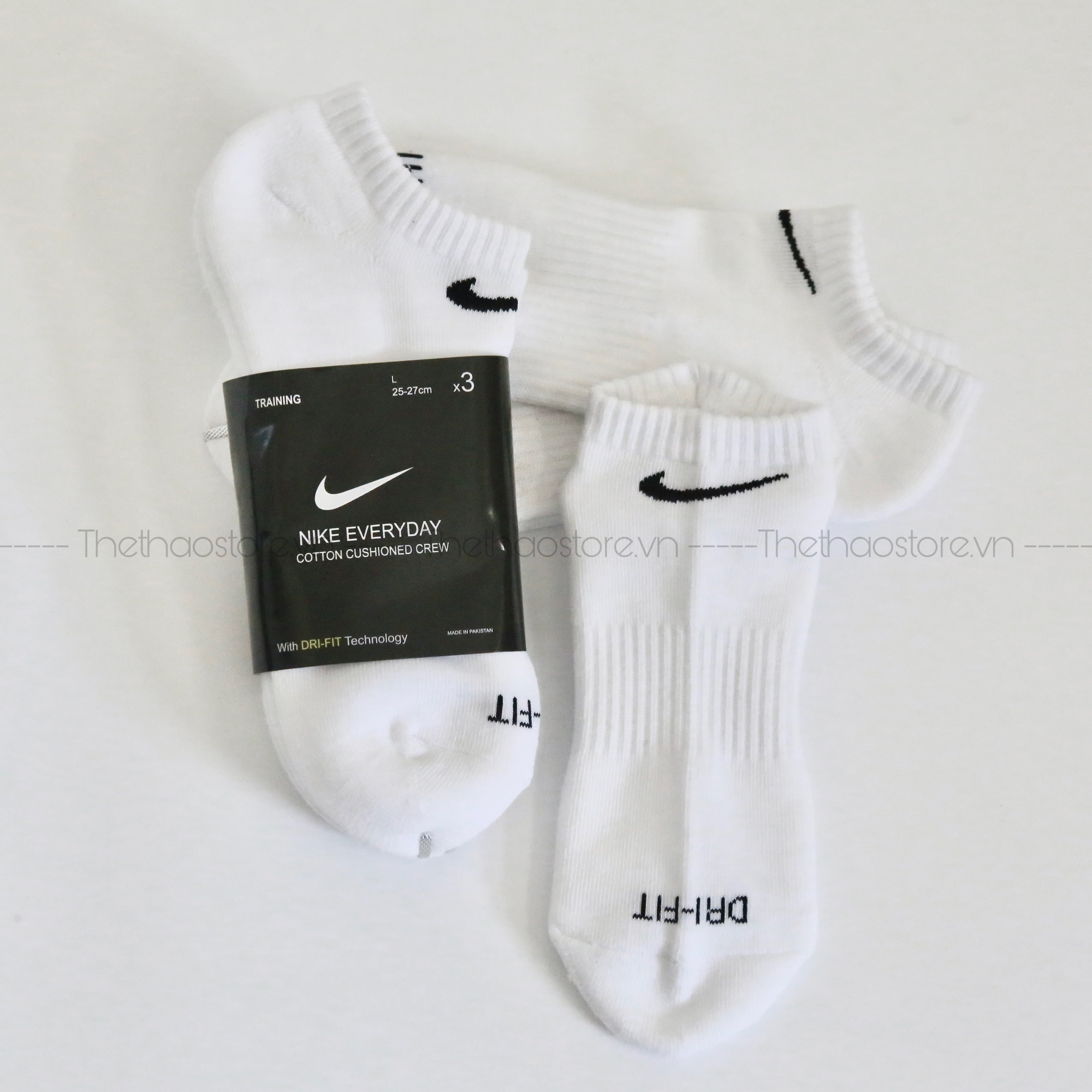 Vớ/ Tất Nike Everyday Plus Cushioned Cổ Thấp - SX6898 100