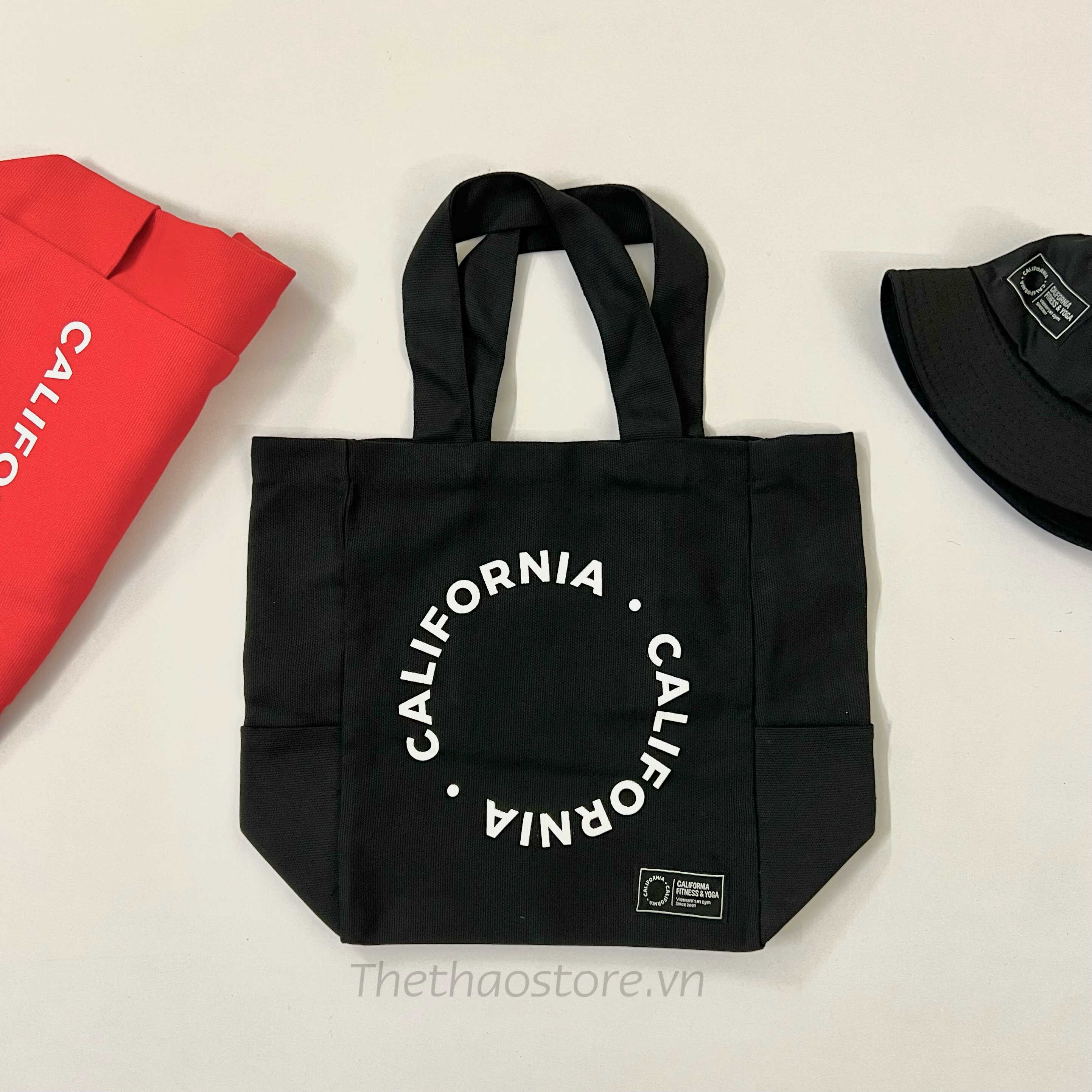 Túi Tote Tiện Ích - Du Lịch - Gym California Bản Đặc Biệt 2 Màu Đỏ - Trắng