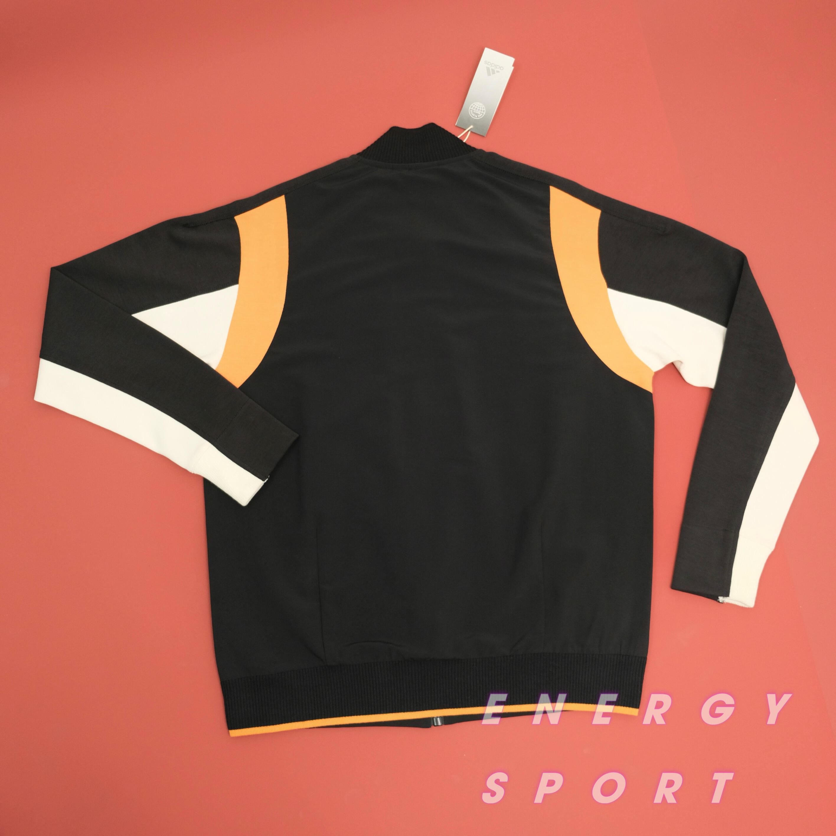 Áo Khoác Bomber Thể Thao Unisex Adidas VRCT Jacket Đen/Cam - EA0372