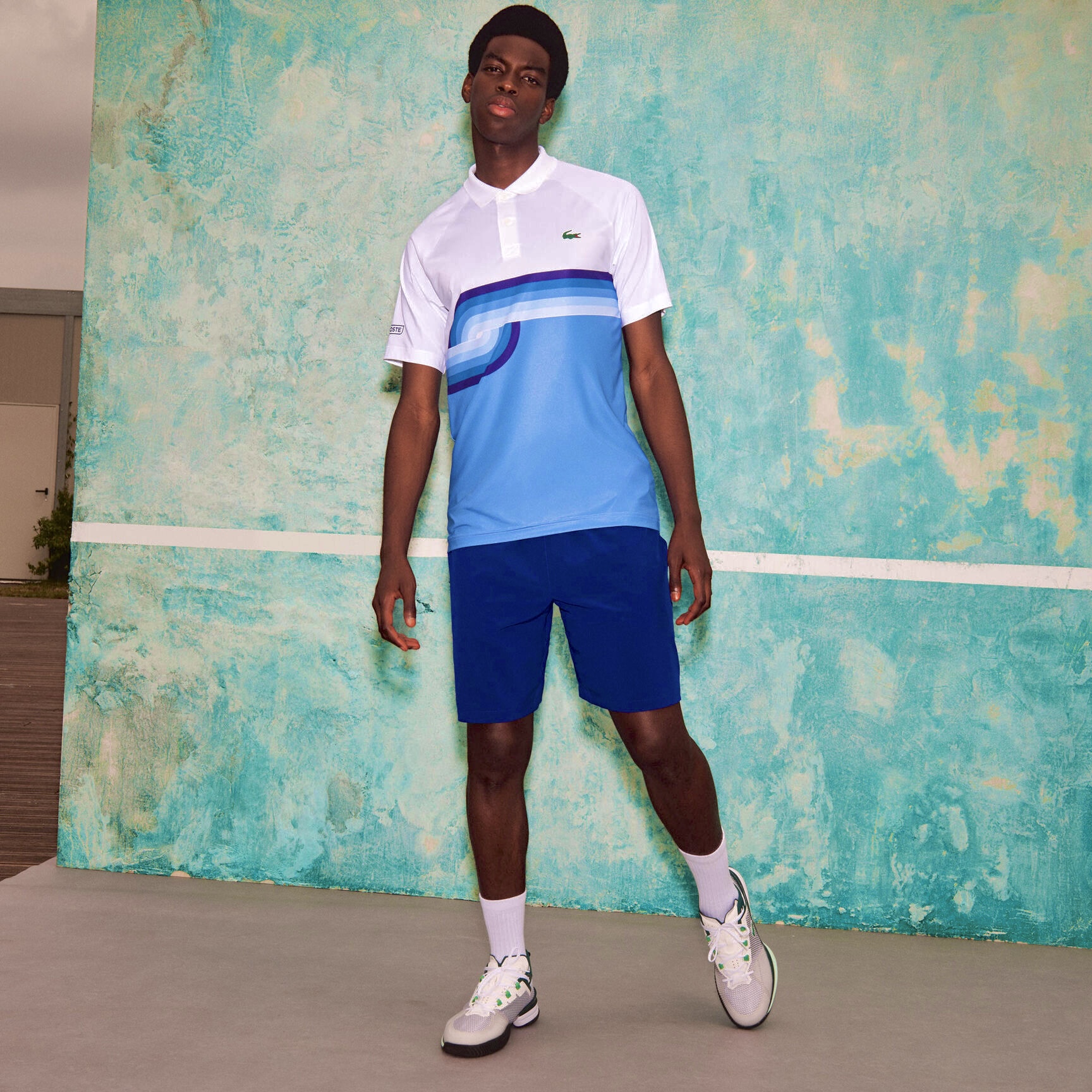 Bộ Quần Áo Thể Thao Tennis Lacoste Sport X Novak Djokovic Breathable - Xanh