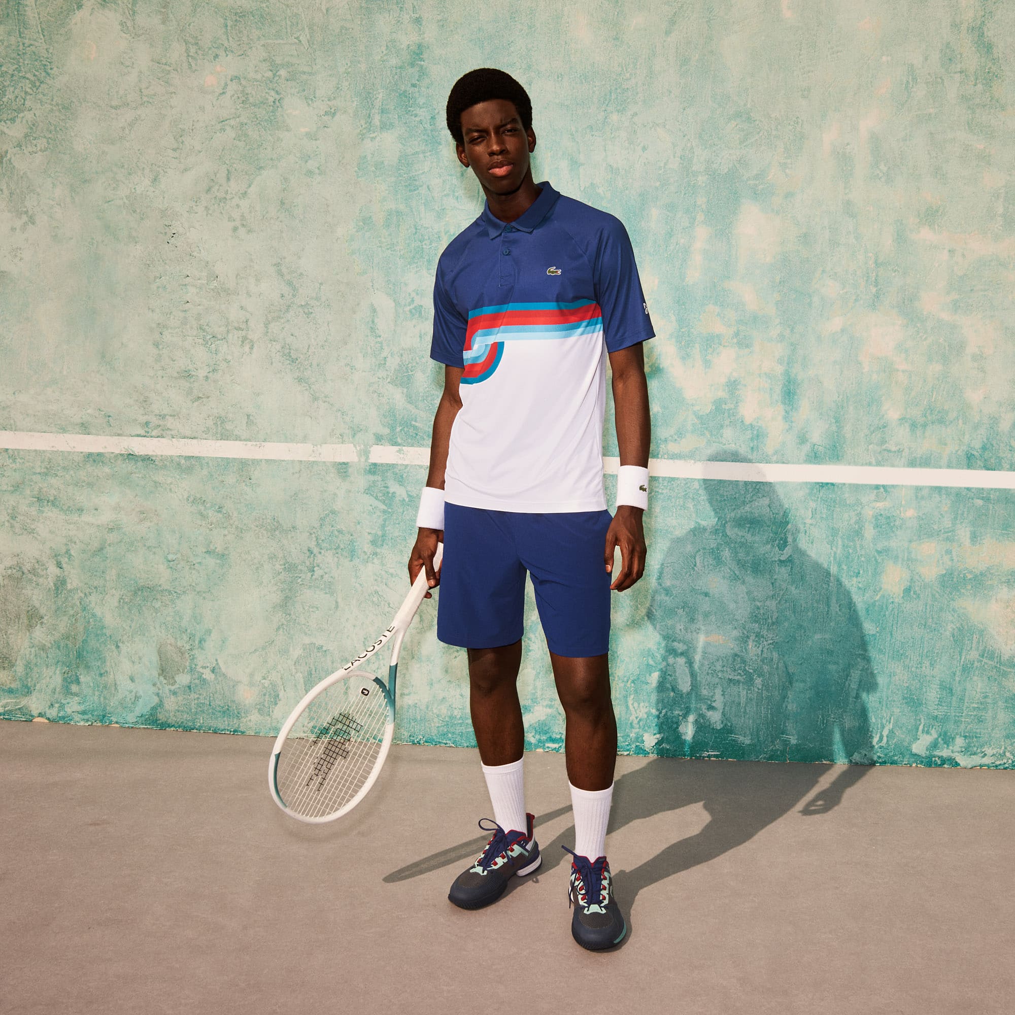 Bộ Quần Áo Thể Thao Tennis Lacoste Sport X Novak Djokovic Breathable - Navy