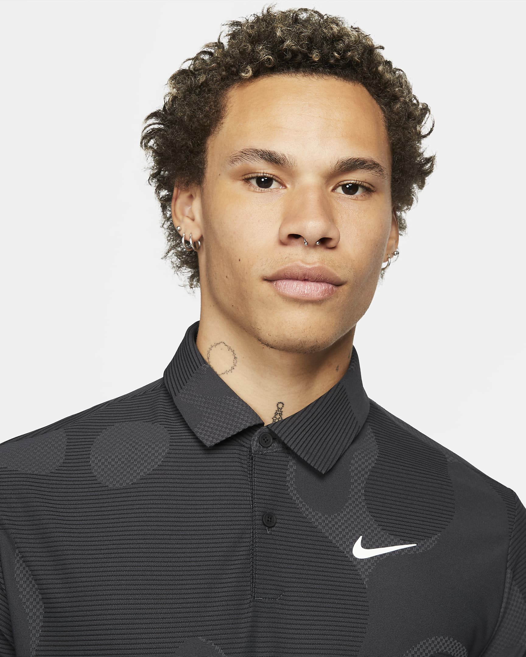 Áo Thun Polo Thể Thao Nam Nike Dri-FIT ADV Tour Camo Golf - Đen