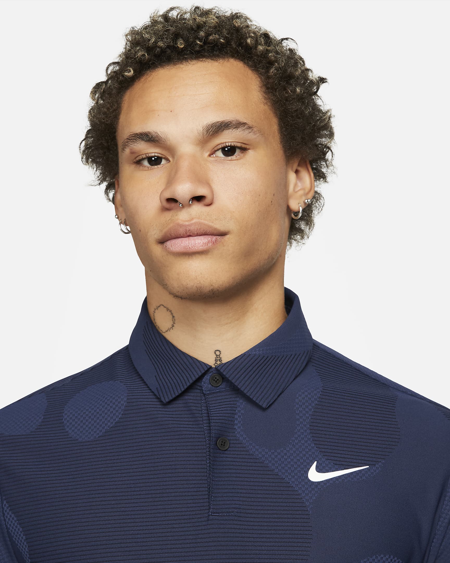 Áo Thun Polo Thể Thao Nam Nike Dri-FIT ADV Tour Camo Golf - Navy