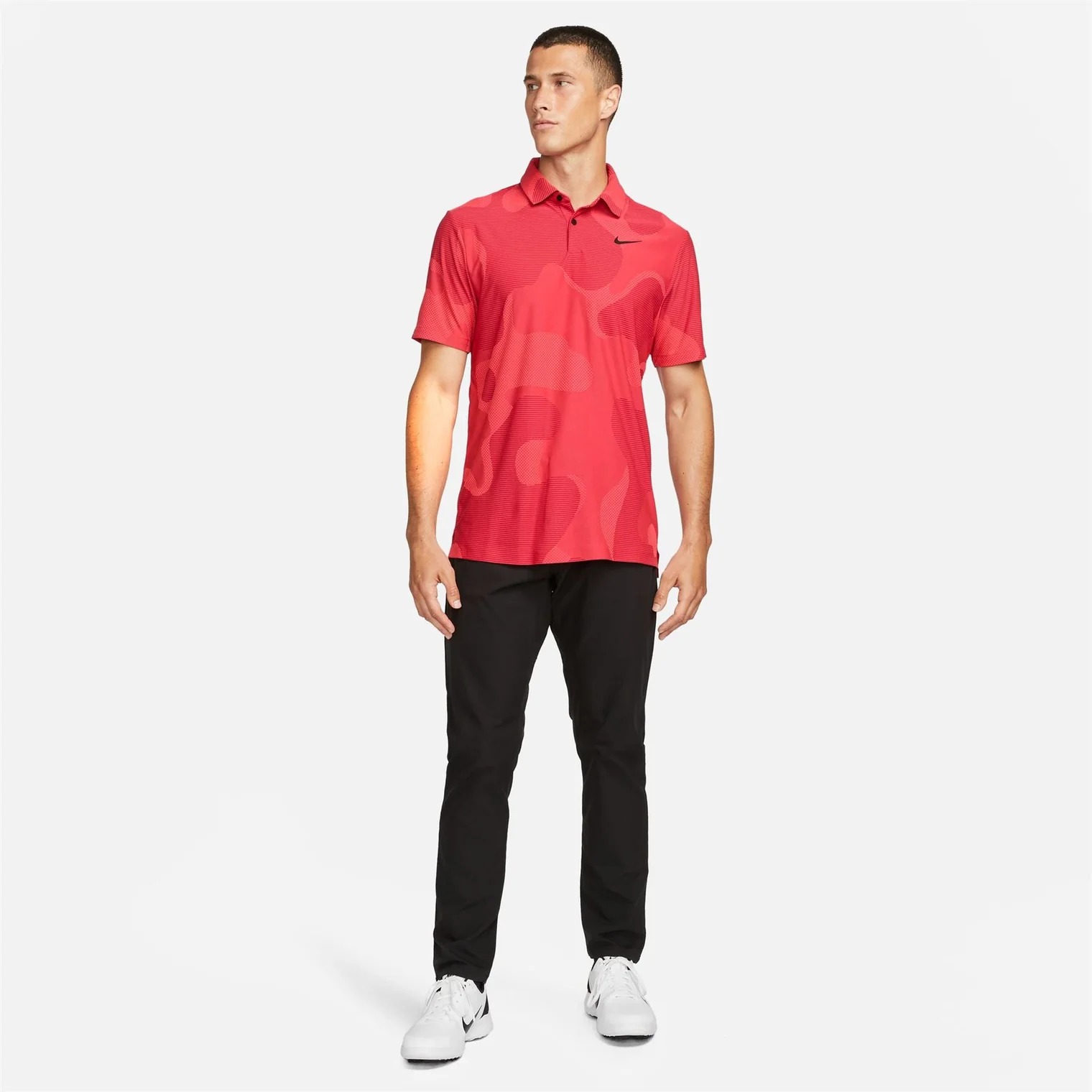 Áo Thun Polo Thể Thao Nam Nike Dri-FIT ADV Tour Camo Golf - Đỏ