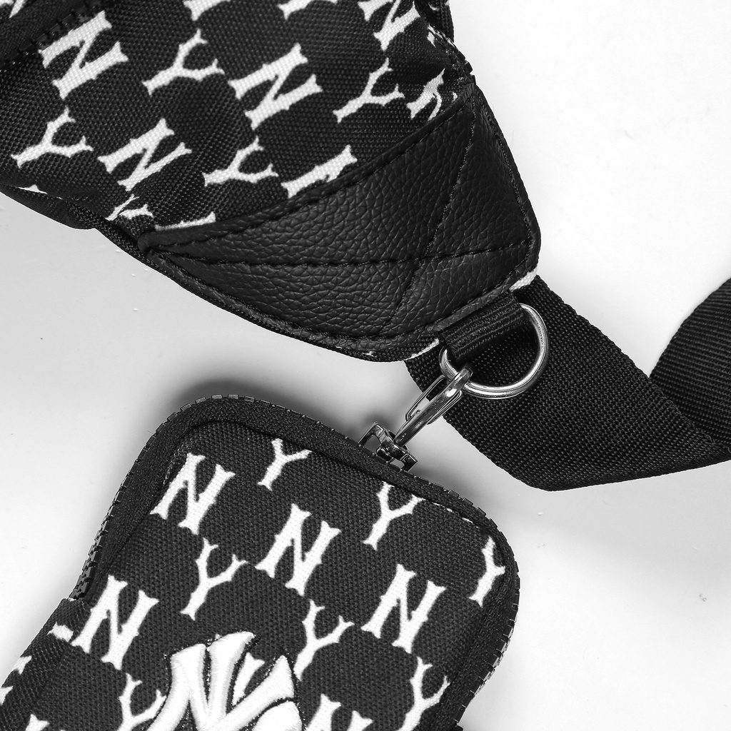 Túi Đeo Chéo - Đeo Hông Thời Trang Hot Trend MLB Monogram Hip Sack New York Yankees Black