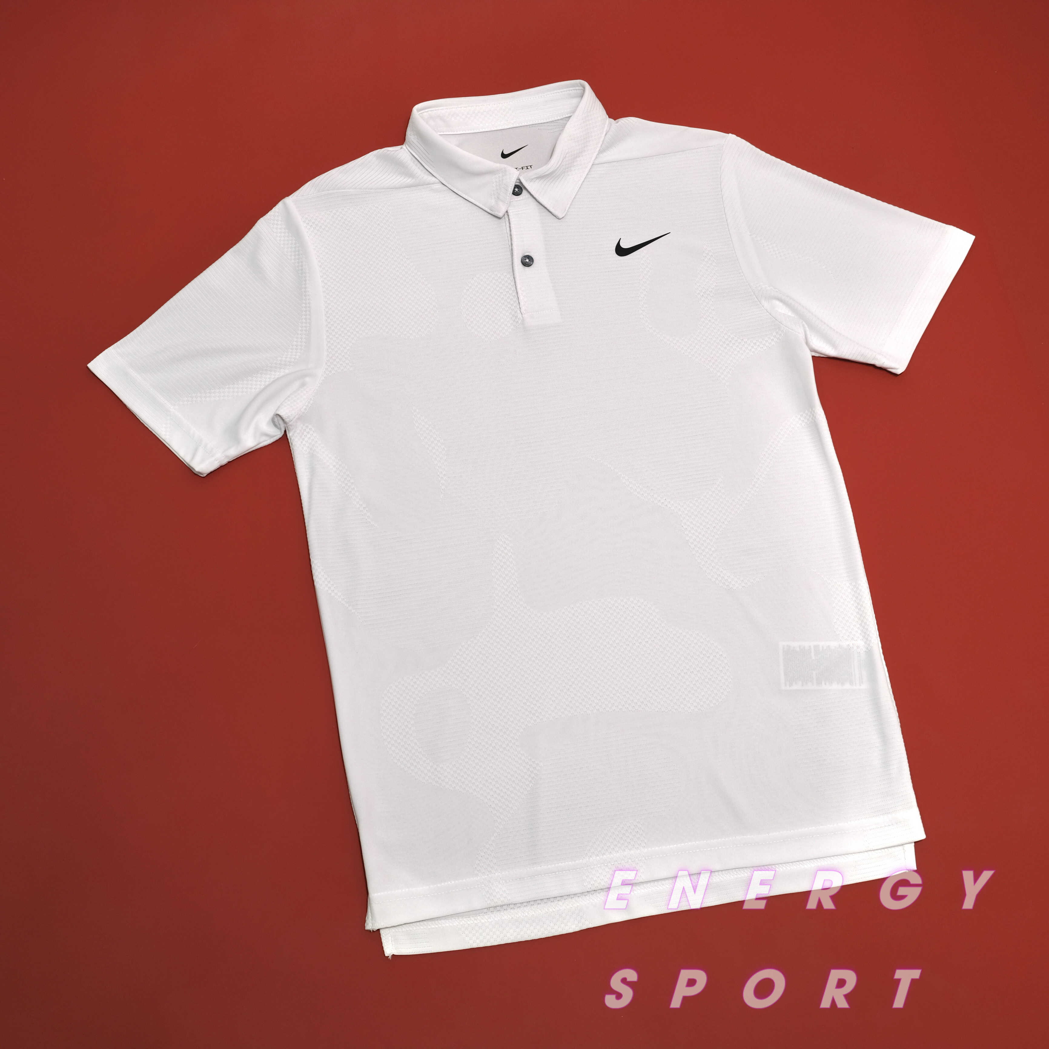 Áo Thun Polo Thể Thao Nam Nike Dri-FIT ADV Tour Camo Golf - Trắng