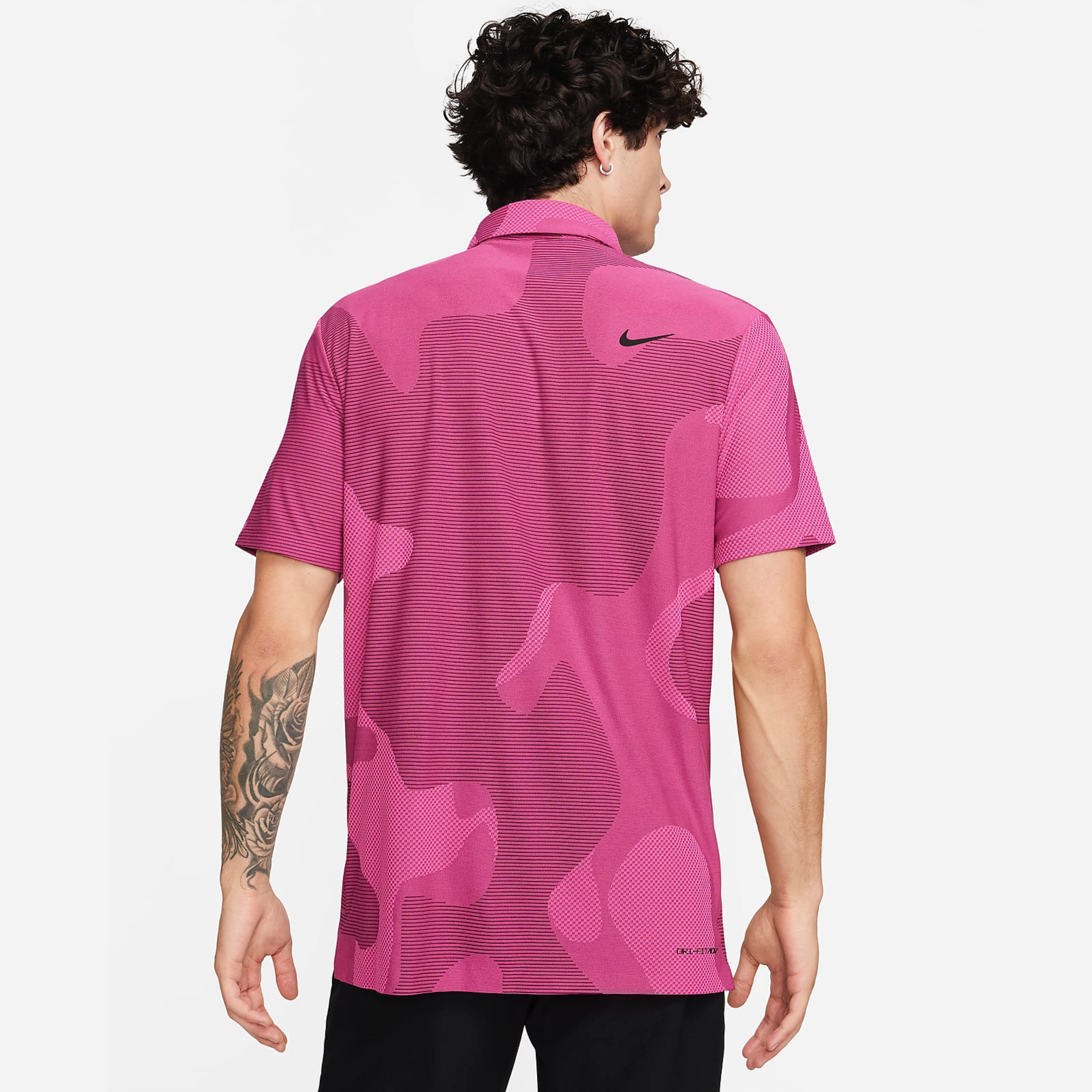 Áo Thun Polo Thể Thao Nam Nike Dri-FIT ADV Tour Camo Golf - Hồng