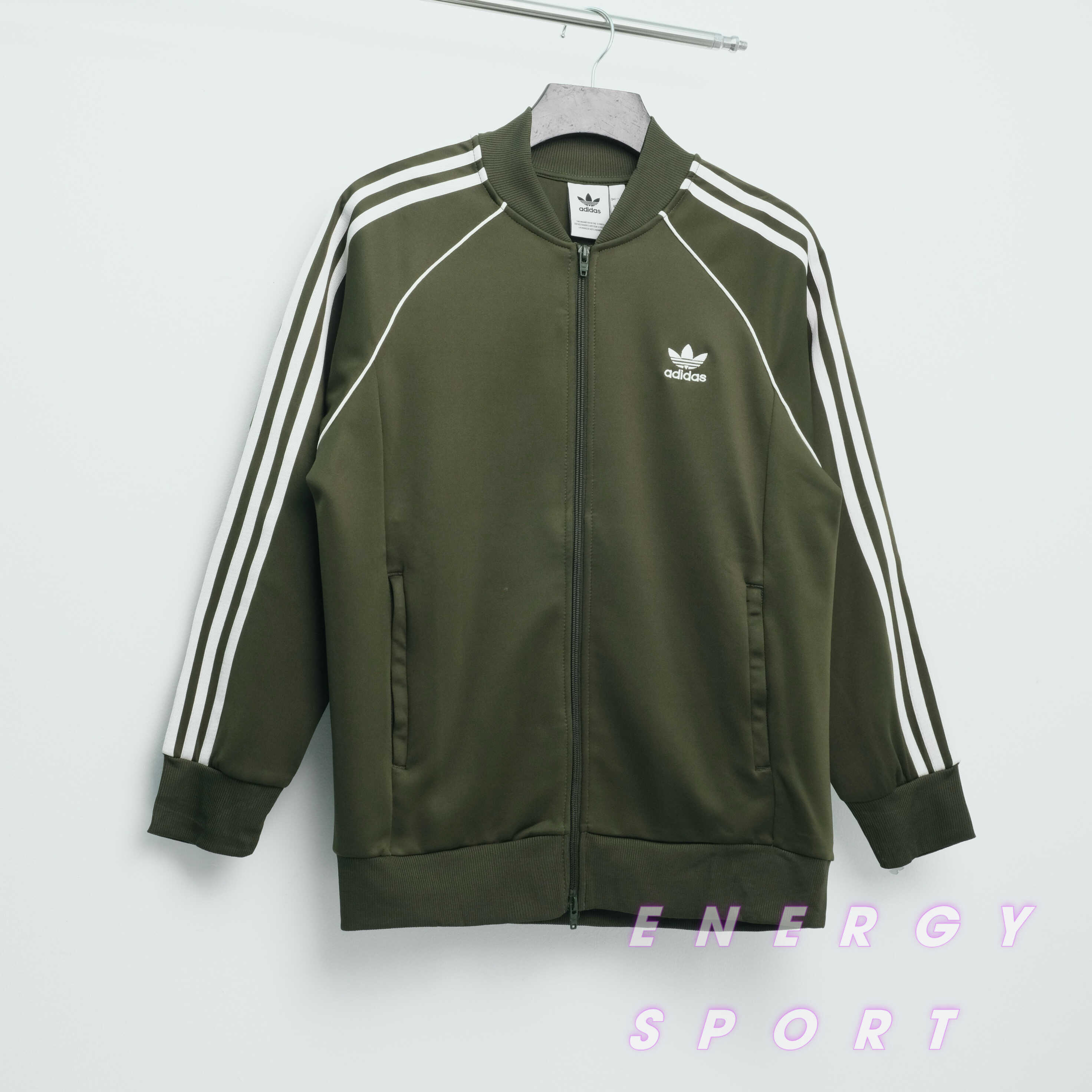 Bộ Quần Áo Thể Thao Unisex Adidas Adicolor Classics SST Track - Xanh Rêu