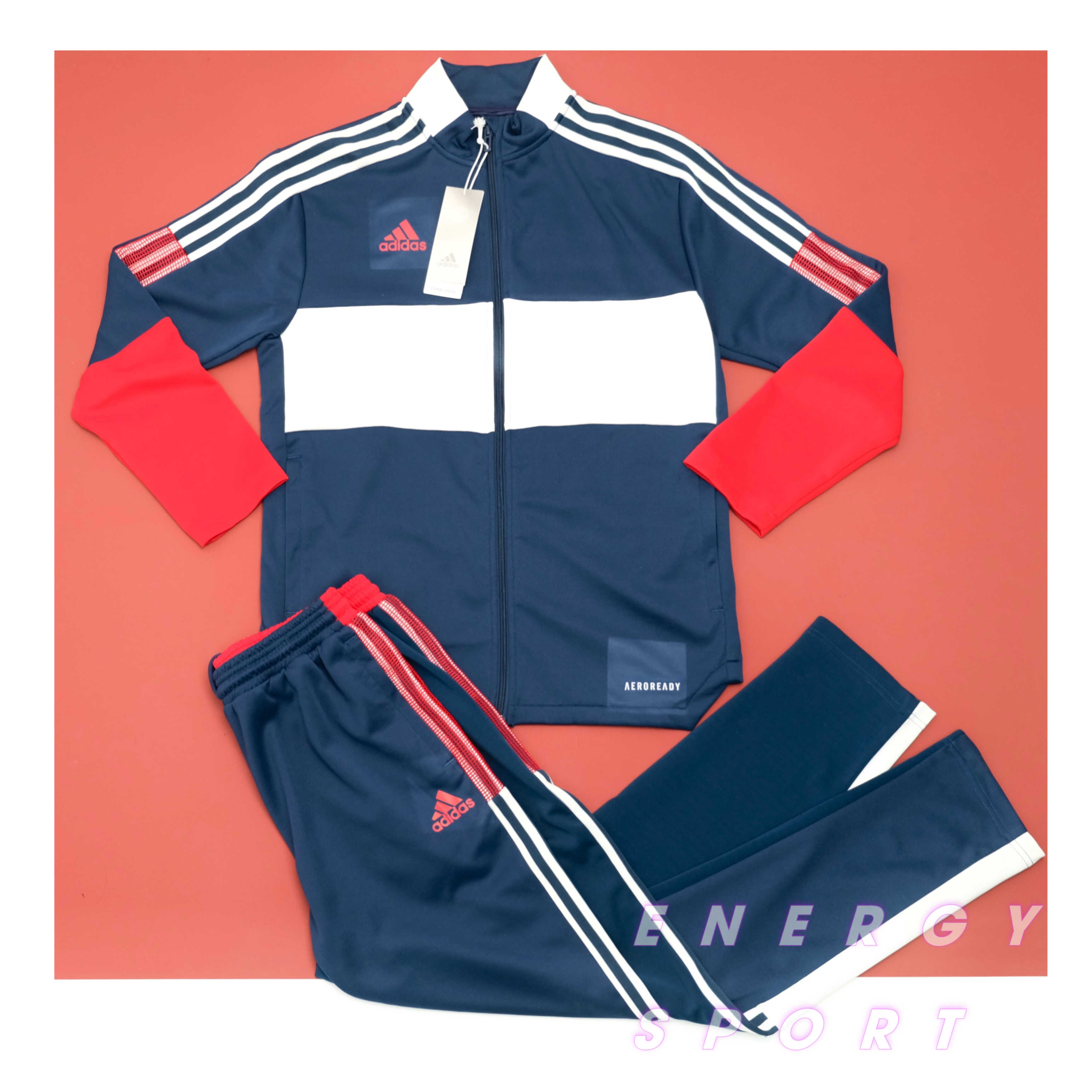 Bộ Quần Áo Thể Thao Adidas Men's Tiro Track - Navy/red