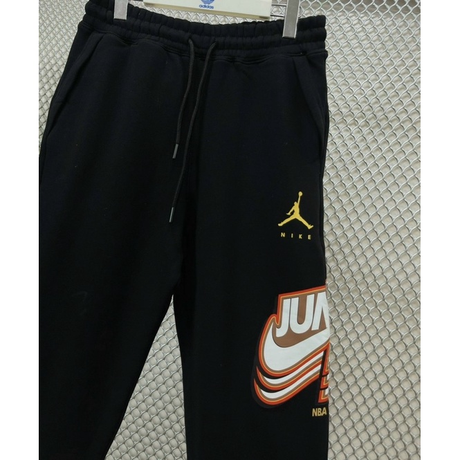 Bộ Quần Áo Thể Thao Mùa Đông Hoodie + Jogger Unisex Nam Nữ NK Air Jordan JumpMan Fleece