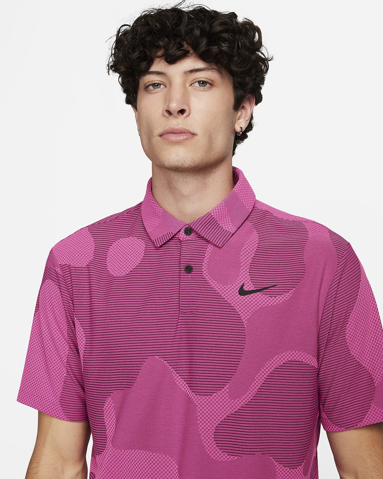 Áo Thun Polo Thể Thao Nam Nike Dri-FIT ADV Tour Camo Golf - Hồng