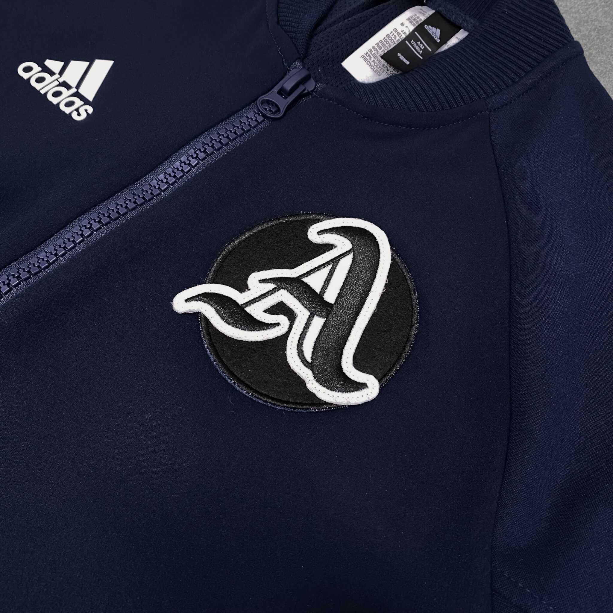 Áo Khoác Bomber Thể Thao Unisex Adidas VRCT Jacket Navy - GK4874