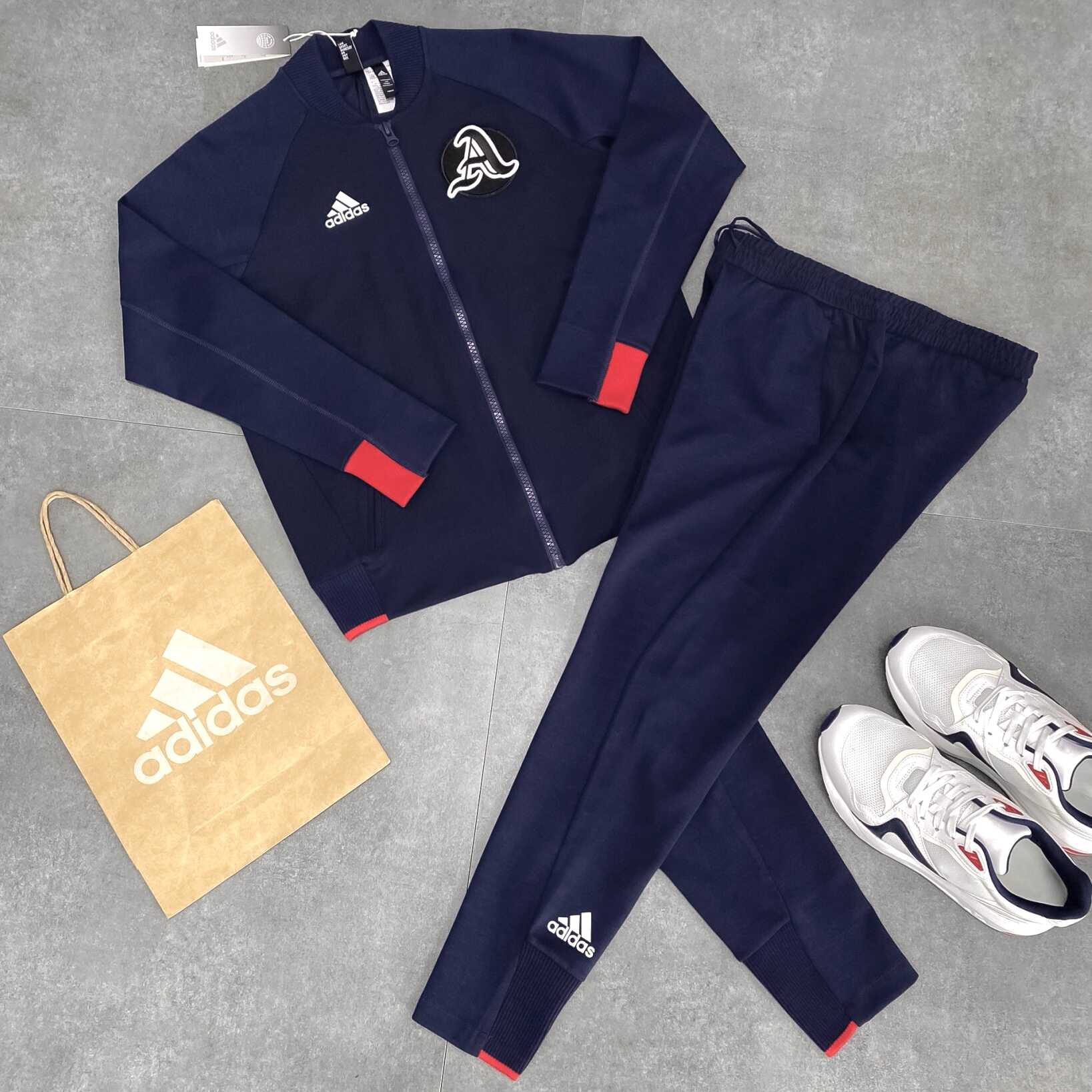 Áo Khoác Bomber Thể Thao Unisex Adidas VRCT Jacket Navy - GK4874