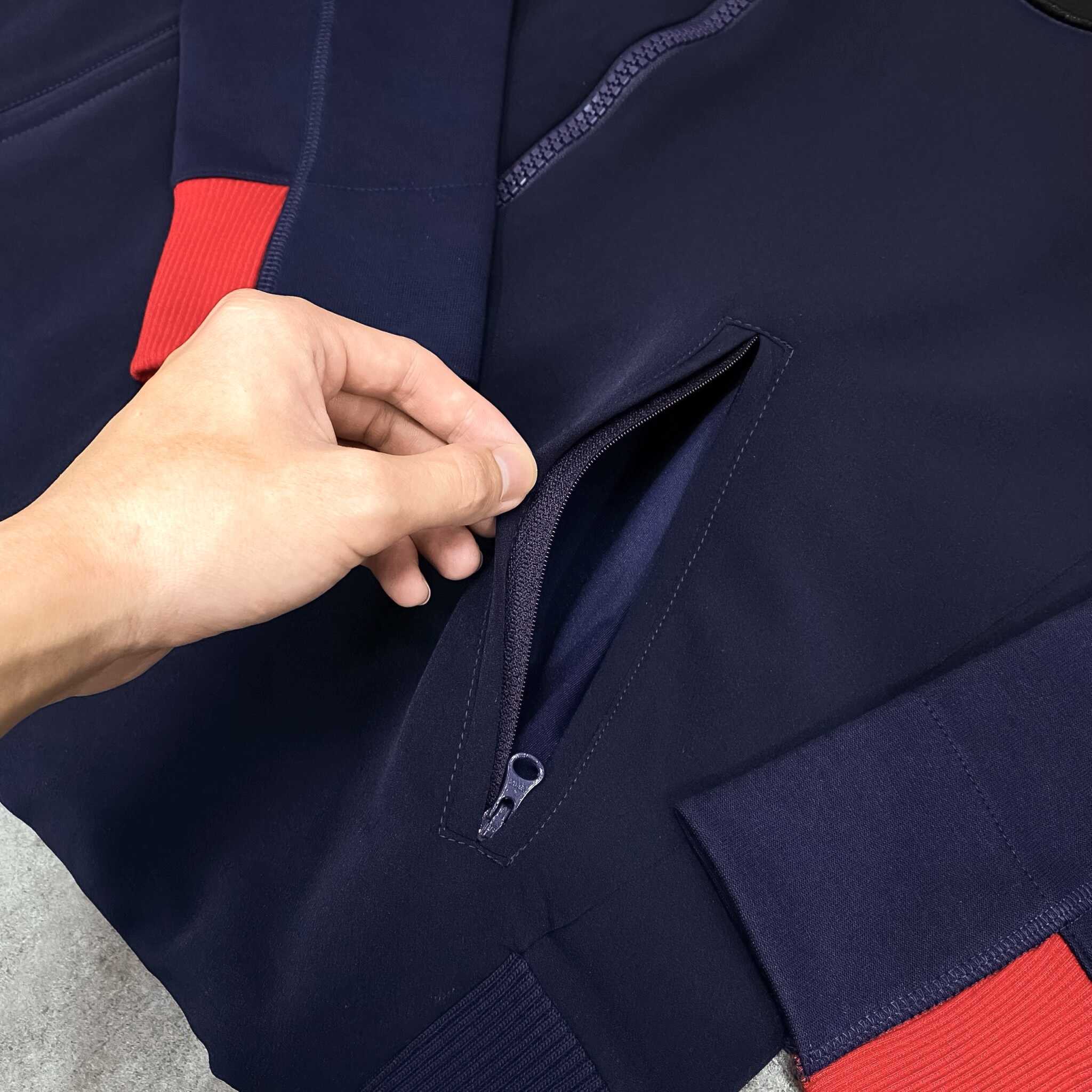 Áo Khoác Bomber Thể Thao Unisex Adidas VRCT Jacket Navy - GK4874