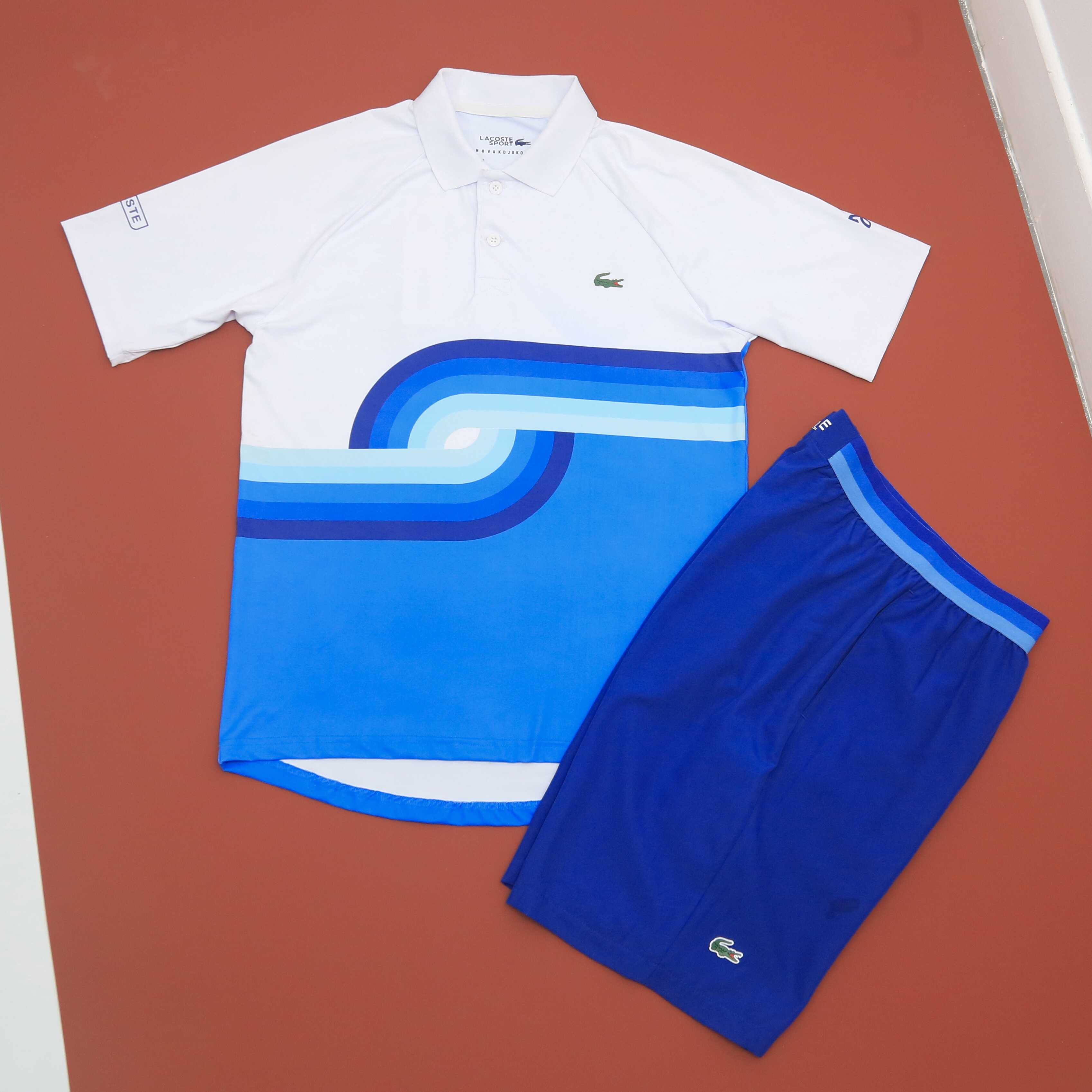 Bộ Quần Áo Thể Thao Tennis Lacoste Sport X Novak Djokovic Breathable - Xanh