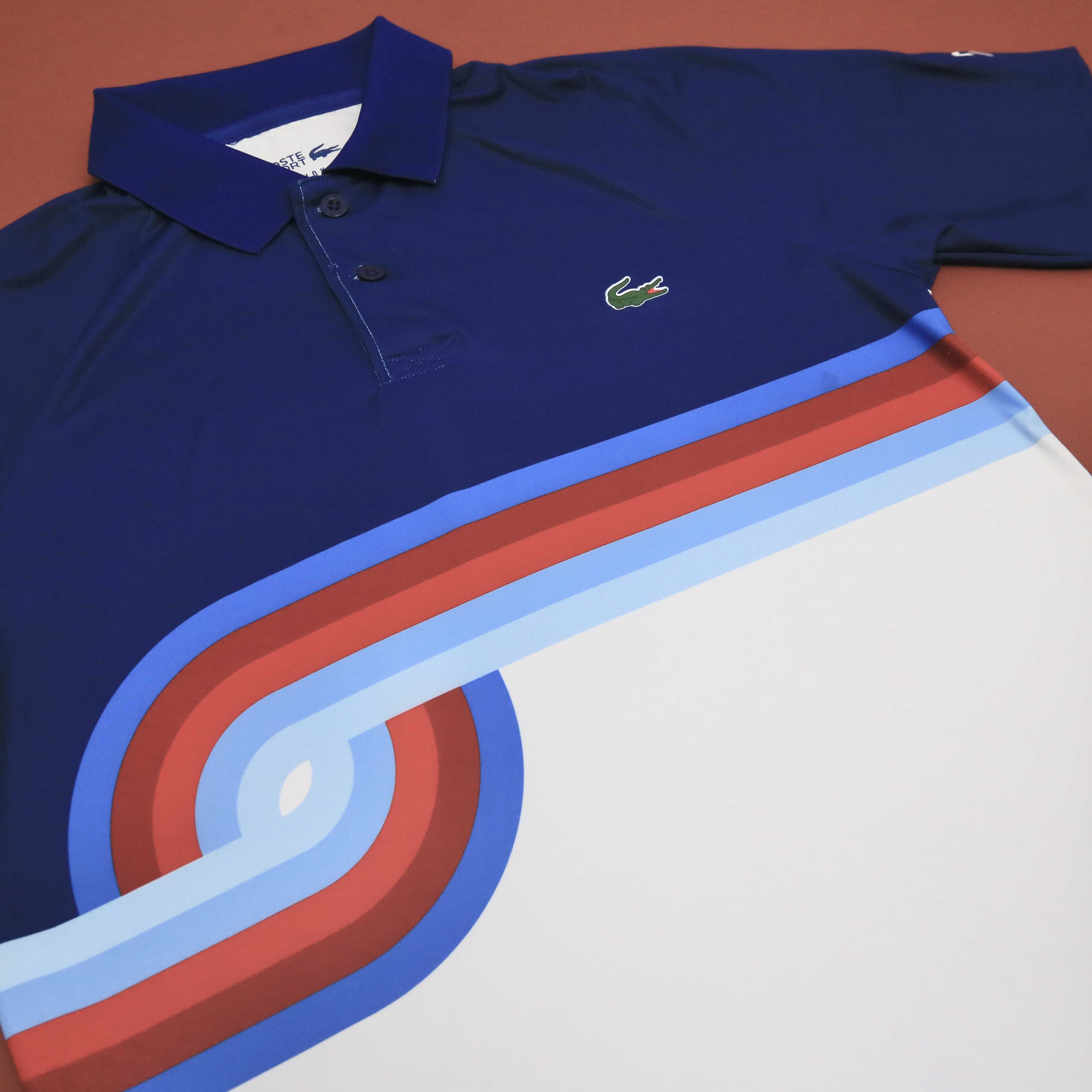 Bộ Quần Áo Thể Thao Tennis Lacoste Sport X Novak Djokovic Breathable - Navy