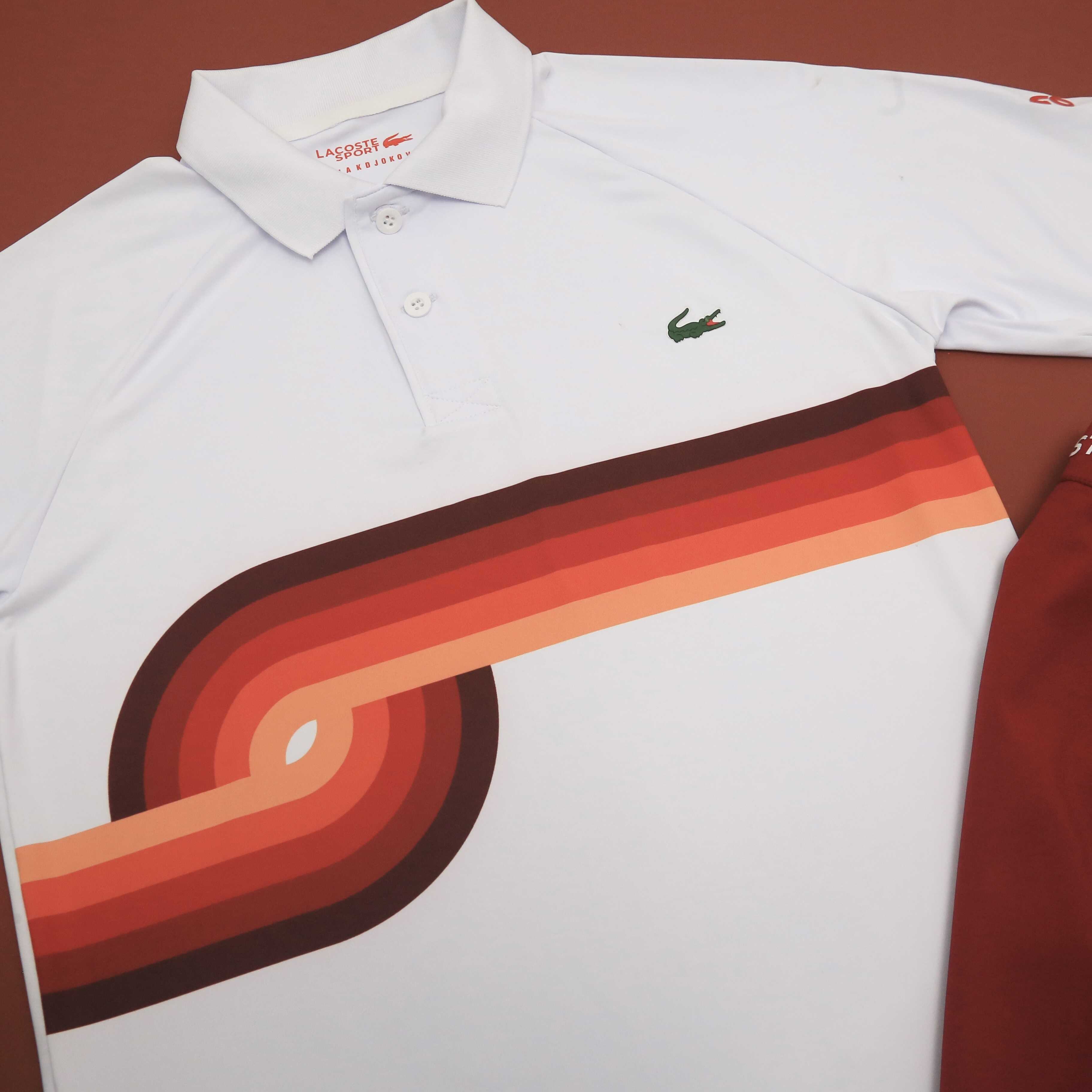 Bộ Quần Áo Thể Thao Tennis Lacoste Sport X Novak Djokovic Breathable - Đỏ