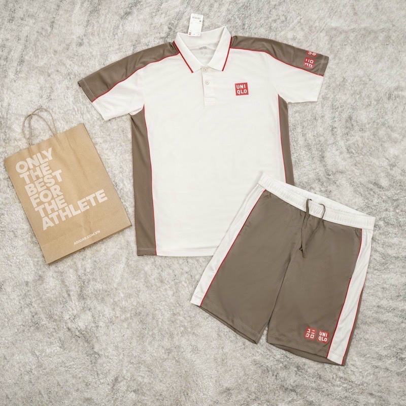 Bộ Quần Áo Thể Thao Tennis Uniqlo Roger Federer Doha Open