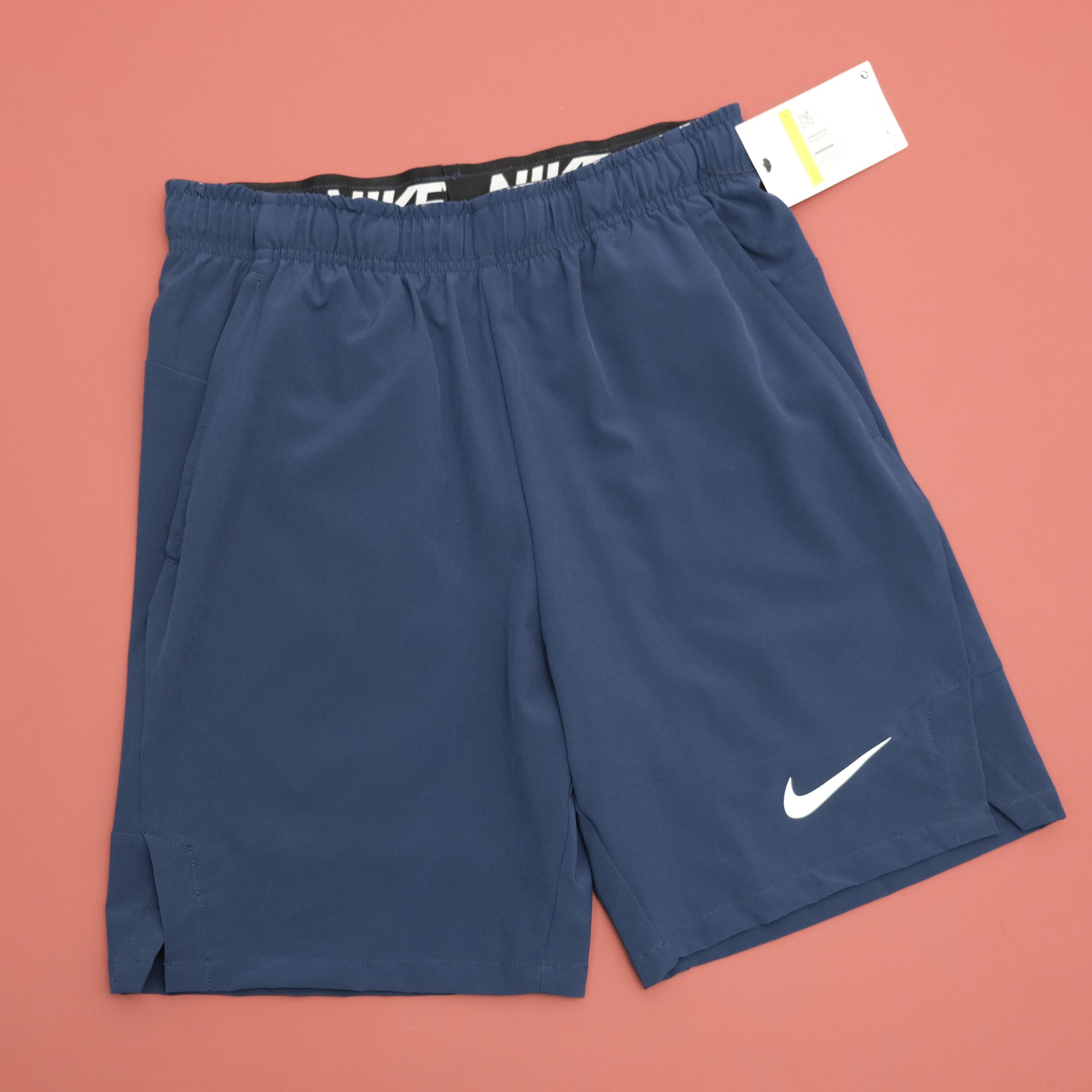 Quần Short Thể Thao Nike Flex Woven Training Xanh Than - CU4946-451