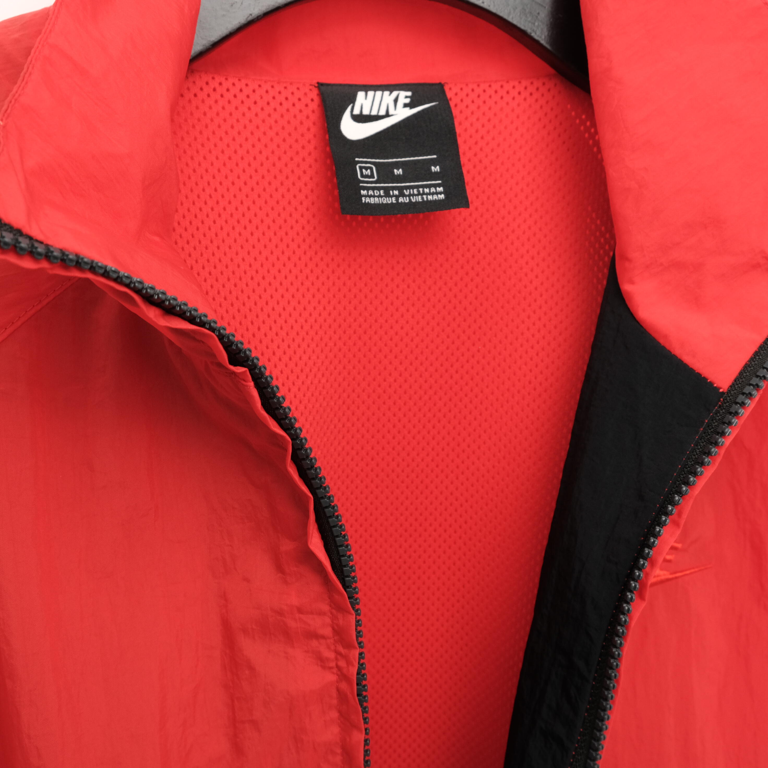 Áo Khoác Gió Unisex Cho Nam Nữ Nike Sportswear Big Swoosh Woven Jacket - Đỏ/Trắng