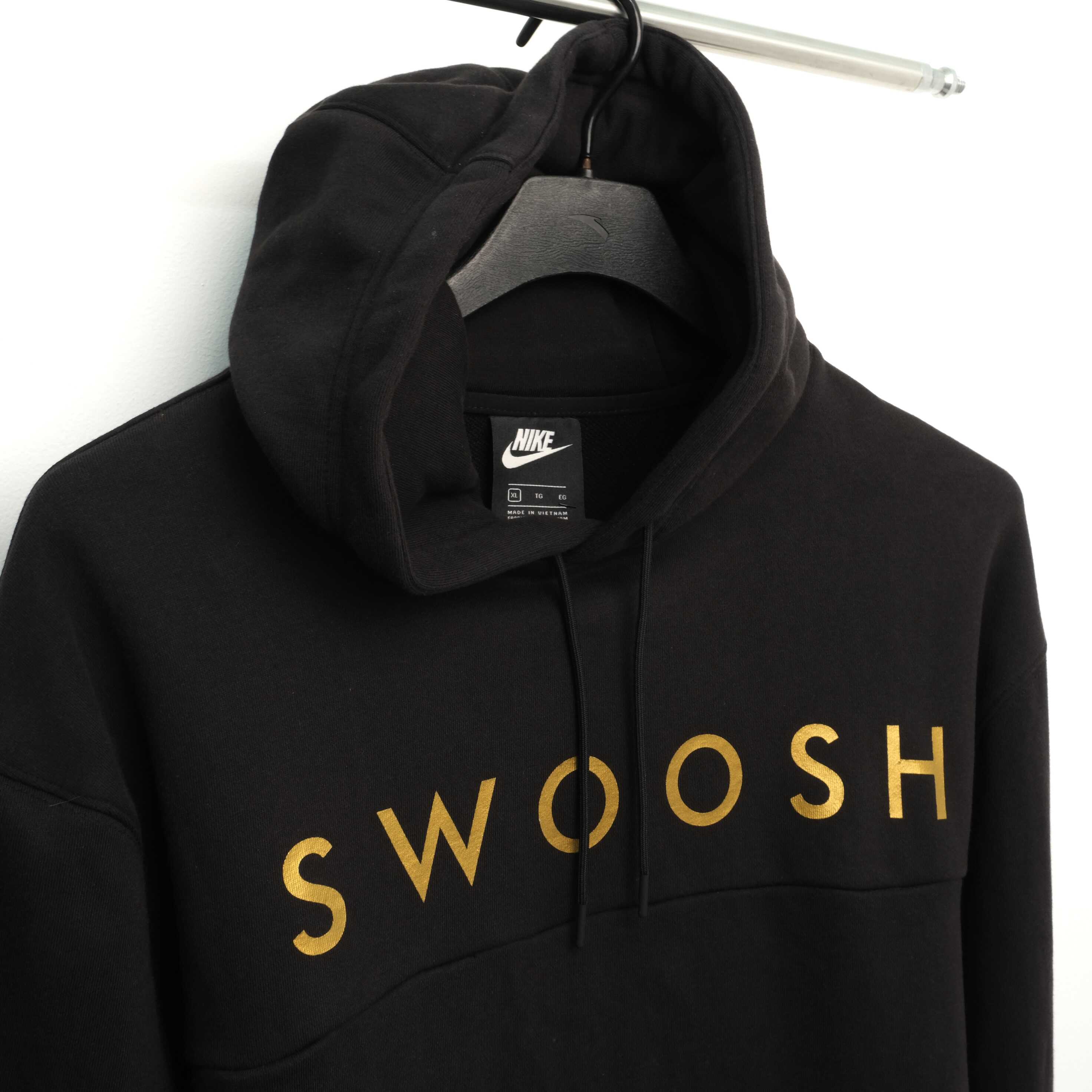 zig zag swoosh hoodie