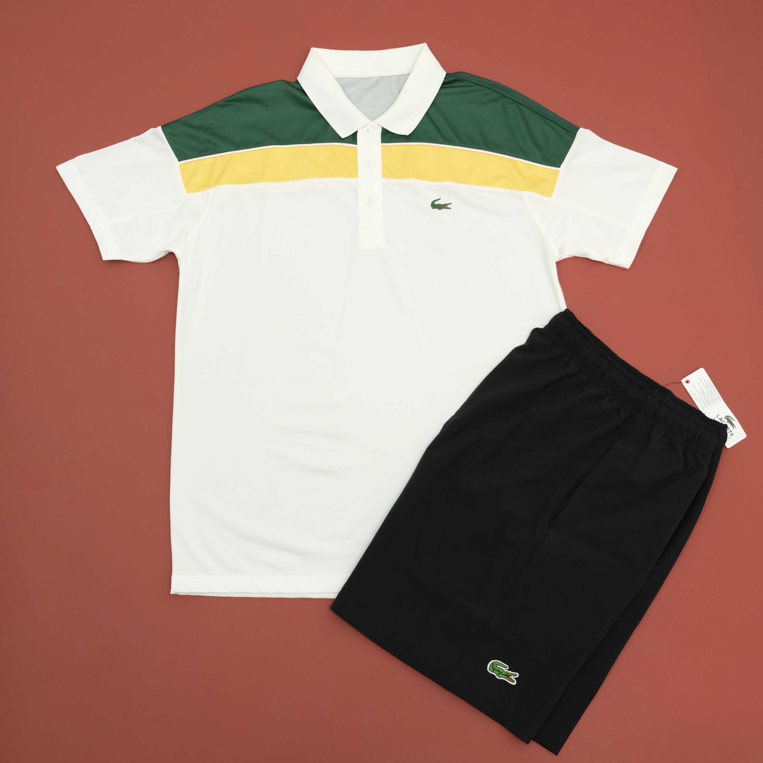 Bộ Quần Áo Nam Tennis Lacoste SPORT Regular Fit Color-block