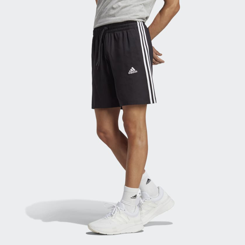 Quần Short Thể Thao Nam Adidas 3 Sọc Essentials - Đen