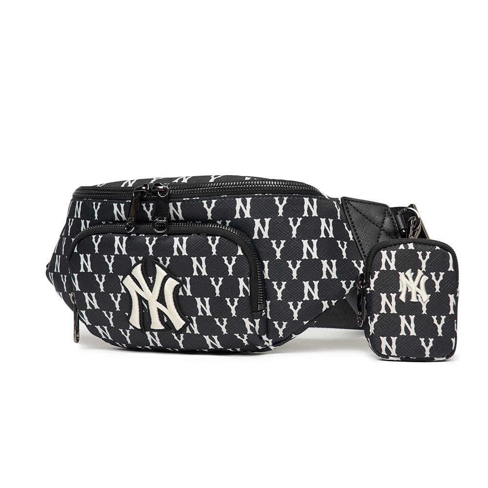 Túi Đeo Chéo - Đeo Hông Thời Trang Hot Trend MLB Monogram Hip Sack New York Yankees Black