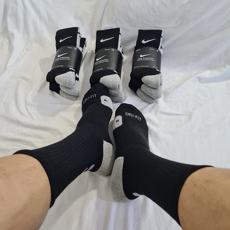 Vớ/ Tất Nike Unisex Elite Crew Basketball Cổ Cao (Đen/Trắng)