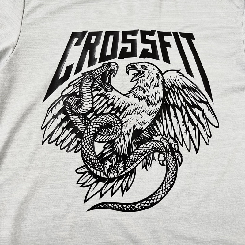 Áo Thun Cộc Tay Thể Thao Gym - Boxing - Moay Thái Reebok Crossfit Trainning Xám