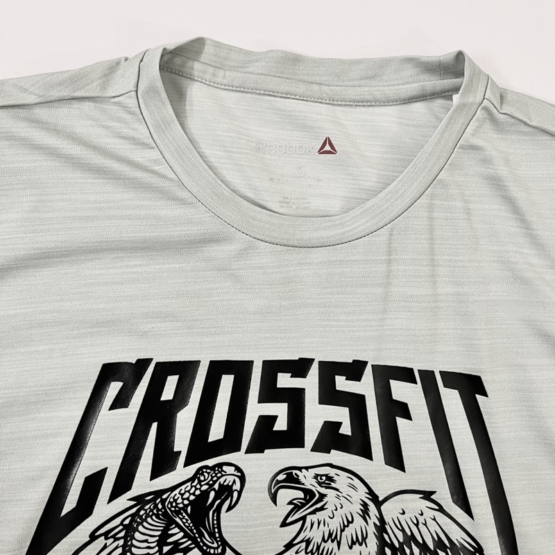 Áo Thun Cộc Tay Thể Thao Gym - Boxing - Moay Thái Reebok Crossfit Trainning Xám