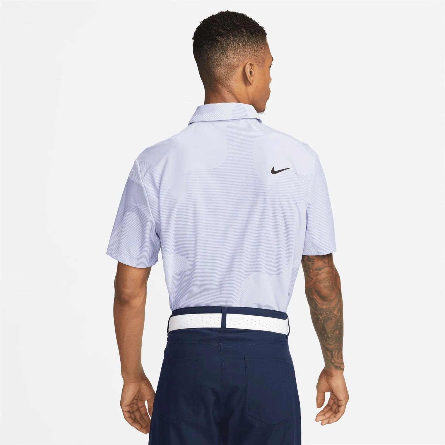 Áo Thun Polo Nam Nike Dri-FIT ADV Tour Camo Golf - Tím Khói
