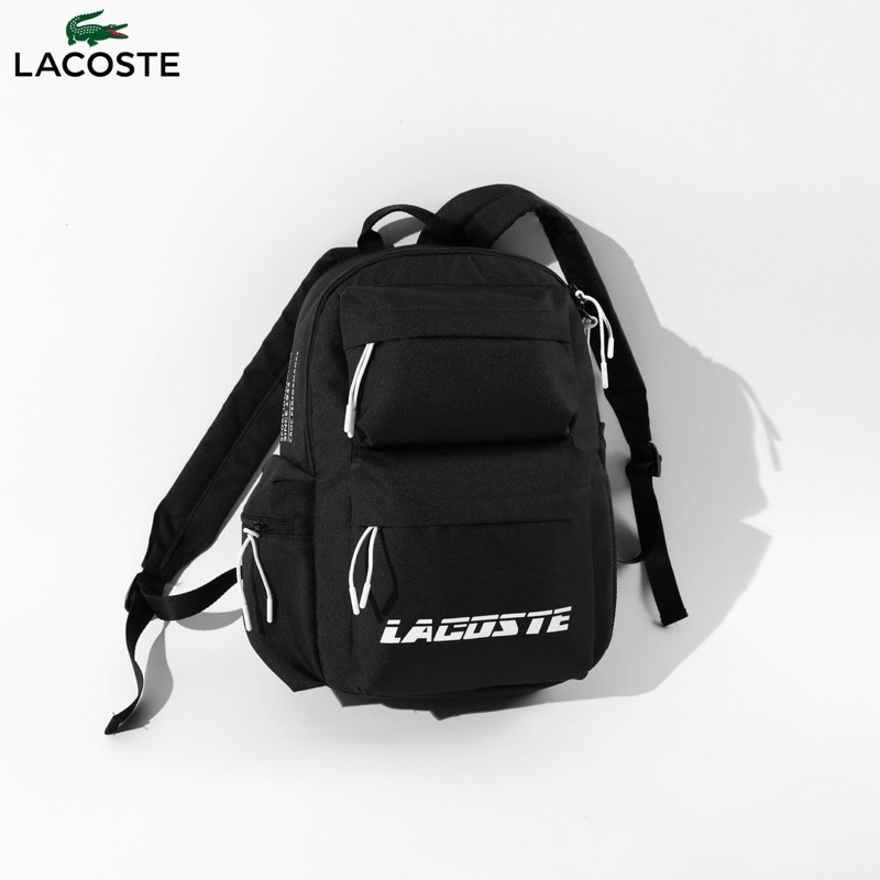 Balo Thời Trang Đi Học Unisex Nam Nữ Lacoste Contrast Inscription Backpack - NH4044NZ