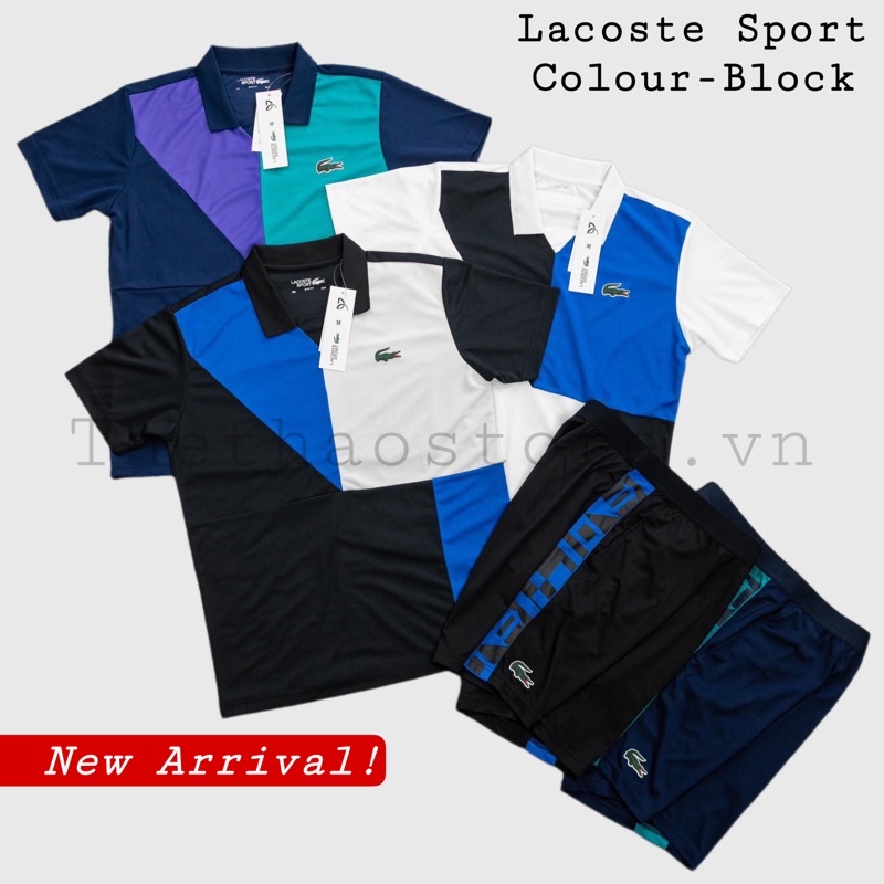 Bộ Quần Áo Thể Thao Nam Lacoste SPORT Color-Block Ultra-Dry Tennis