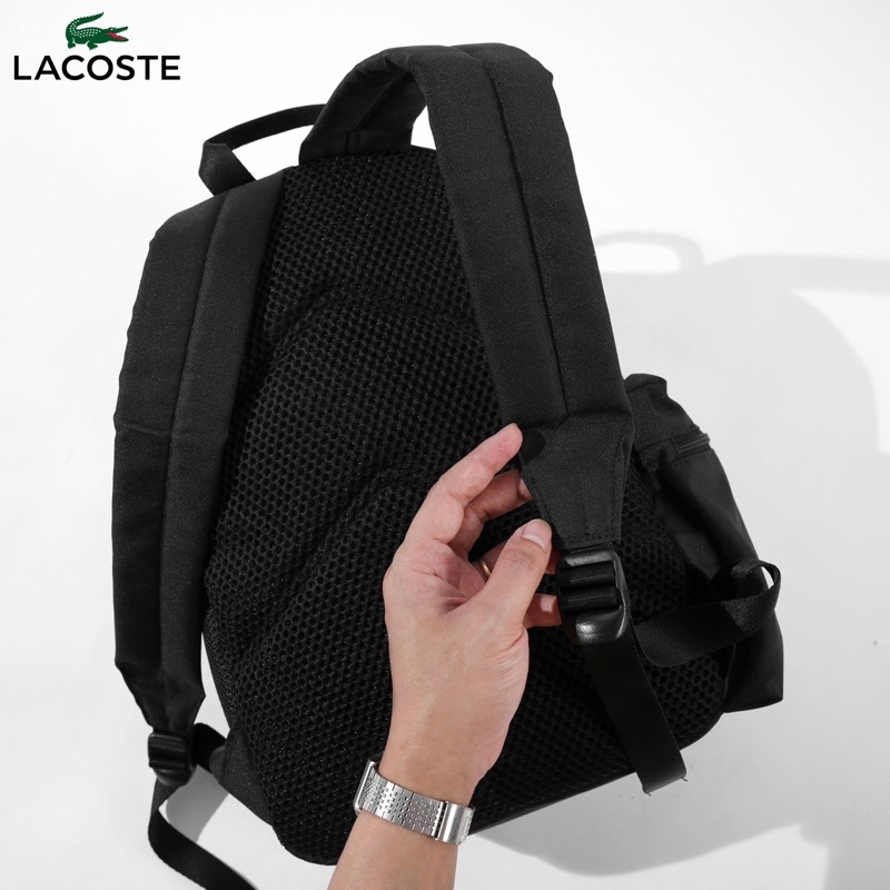 Balo Thời Trang Đi Học Unisex Nam Nữ Lacoste Contrast Inscription Backpack - NH4044NZ