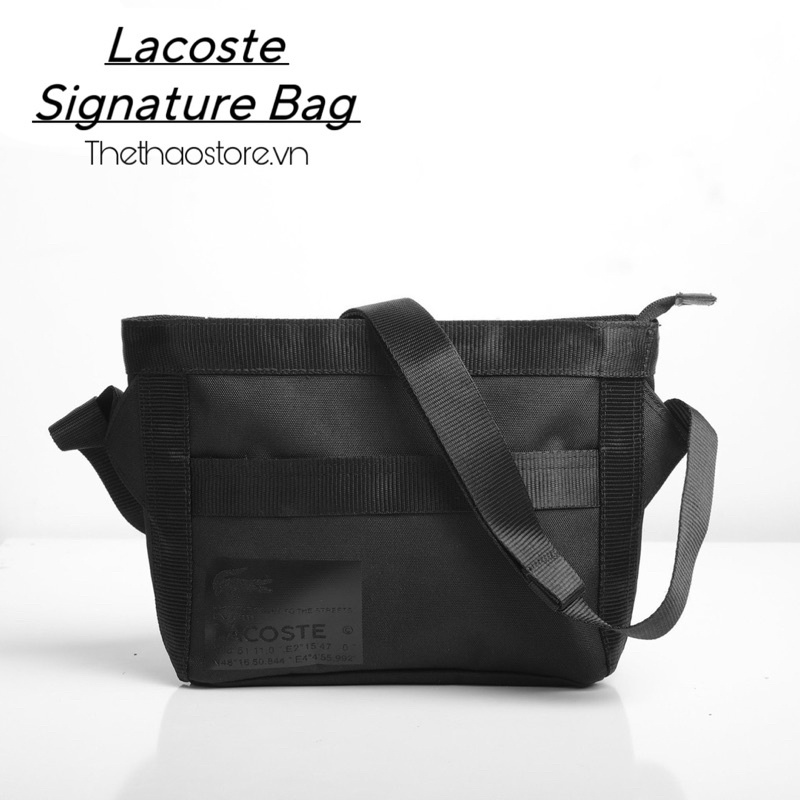 Túi Đeo Chéo Thời Trang Unisex Nam Nữ Signature Print Water-Repellent Reporter Bag