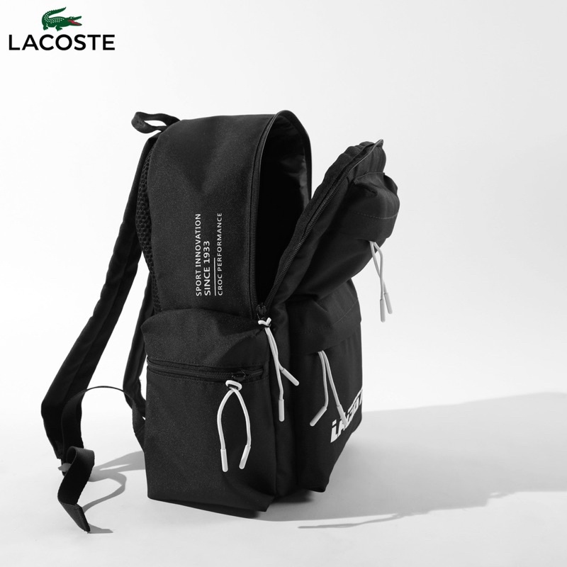 Balo Thời Trang Đi Học Unisex Nam Nữ Lacoste Contrast Inscription Backpack - NH4044NZ