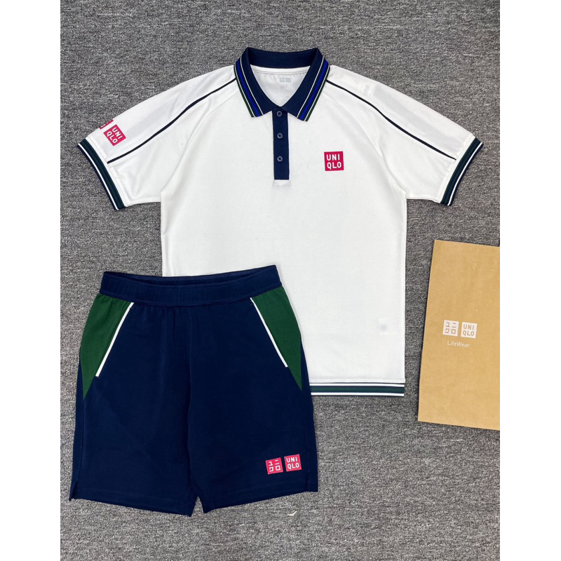 Bộ Quần Áo Thể Thao Tennis Uniqlo Kei Nishikori 2024