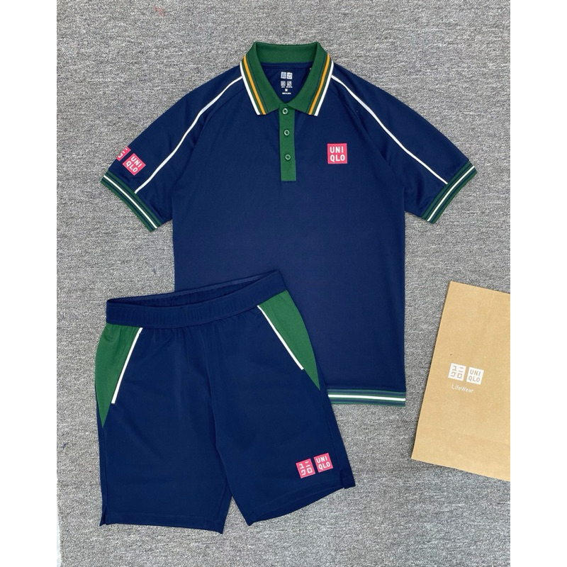 Bộ Quần Áo Thể Thao Tennis Uniqlo Kei Nishikori 2024