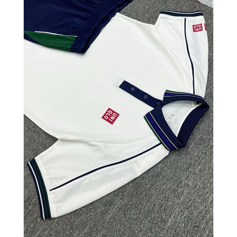 Bộ Quần Áo Thể Thao Tennis Uniqlo Kei Nishikori 2024