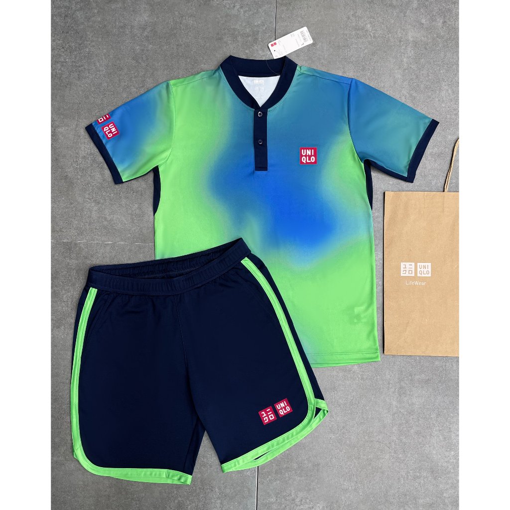 Bộ Quần Áo Thể Thao Tennis Uniqlo Kei-Nishikori 2024