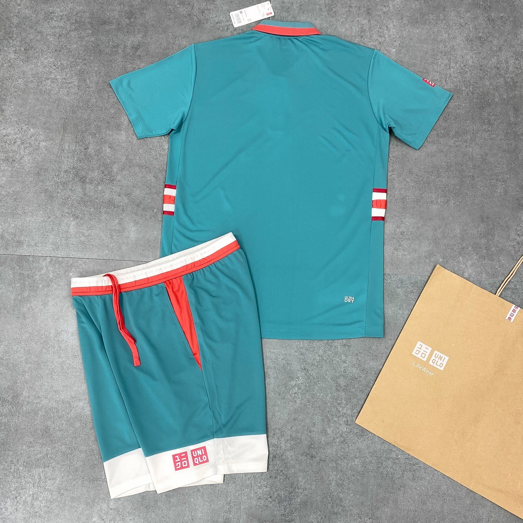 Bộ Quần Áo Thể Thao Nam Uniqlo Tennis Kei Nishikori Australia