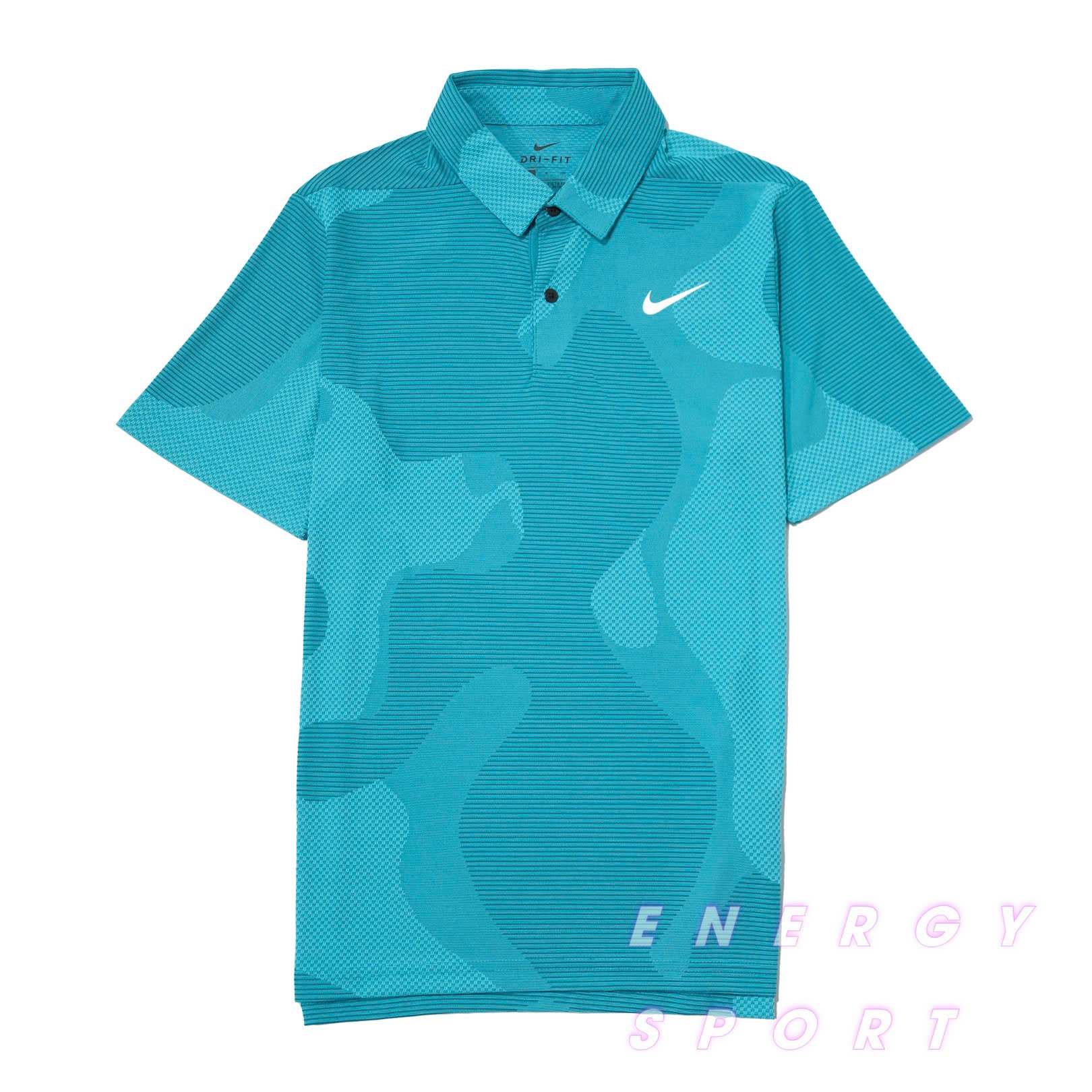 Áo Thun Polo Thể Thao Nam Nike Dri-FIT ADV Tour Camo Golf - Xanh