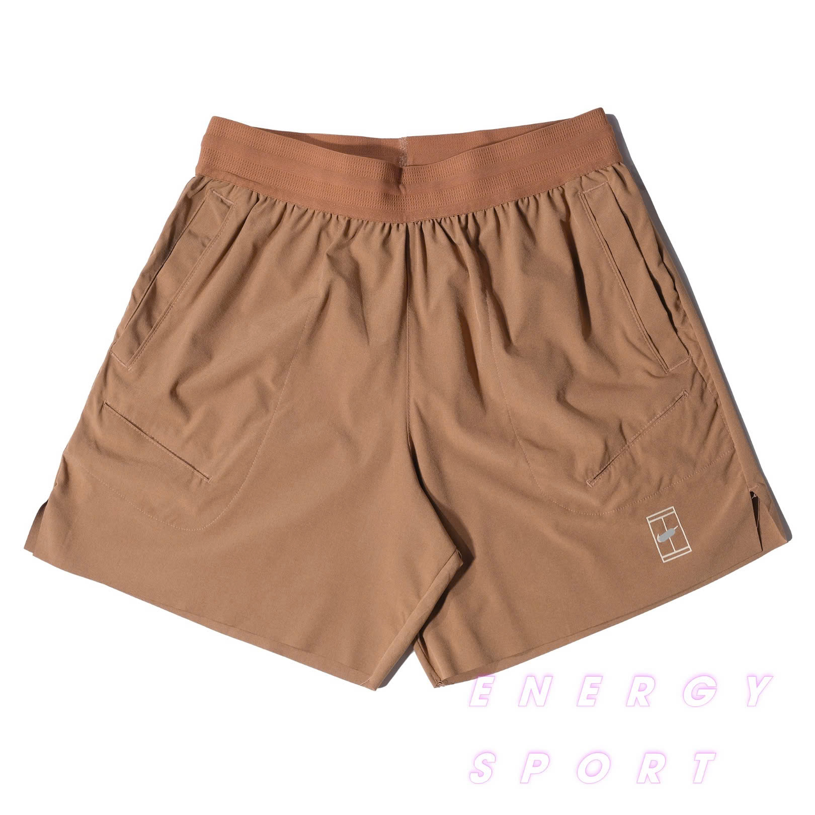 Quần Short Thể Thao Tennis Pickleball Thoáng Khí NK Cao Cấp - Nâu